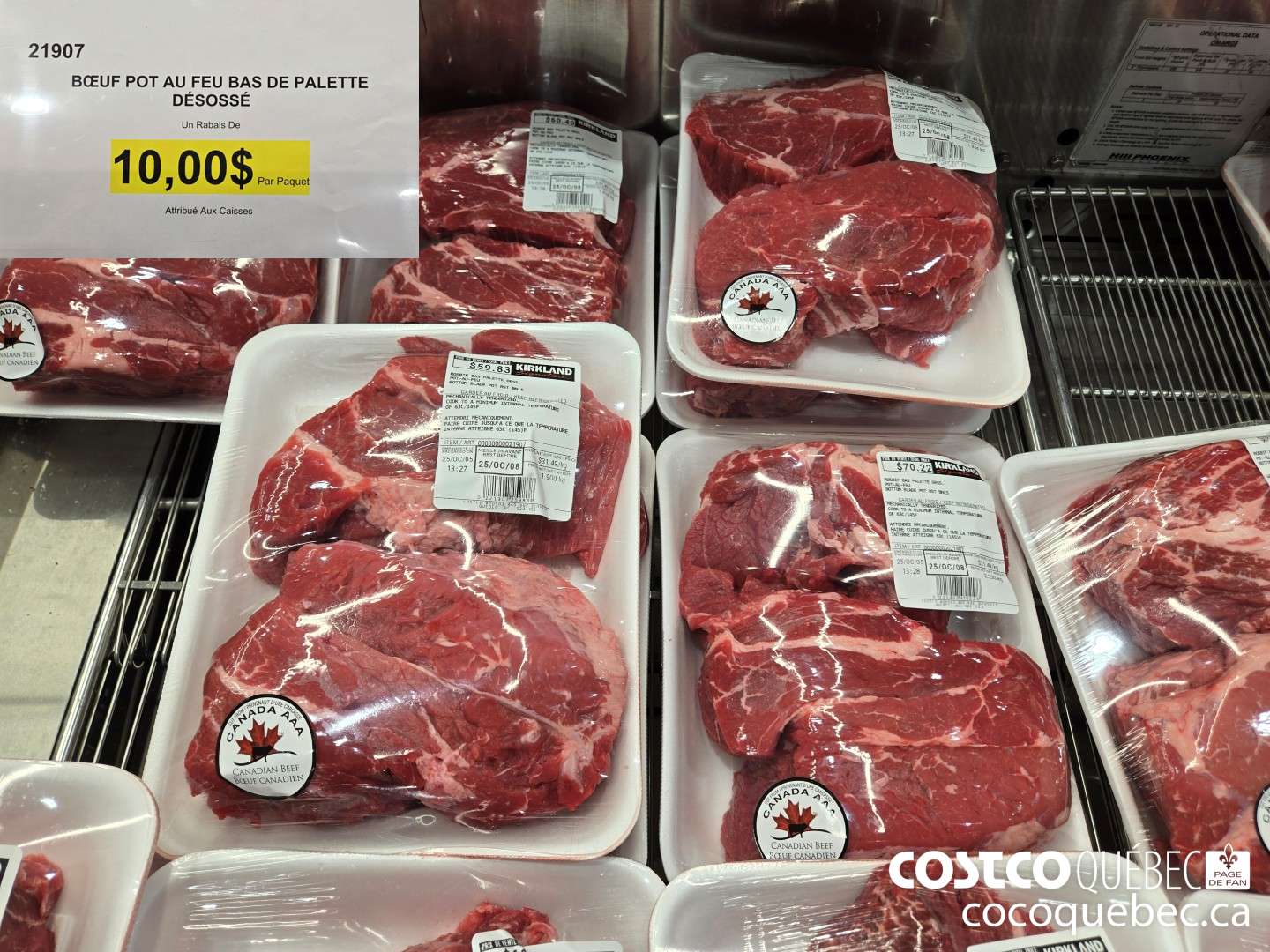 21907 BOEUF POT AU FEU BAS DE PALETTE DESOSSE  ($10.00 INSTANT SAVINGS)