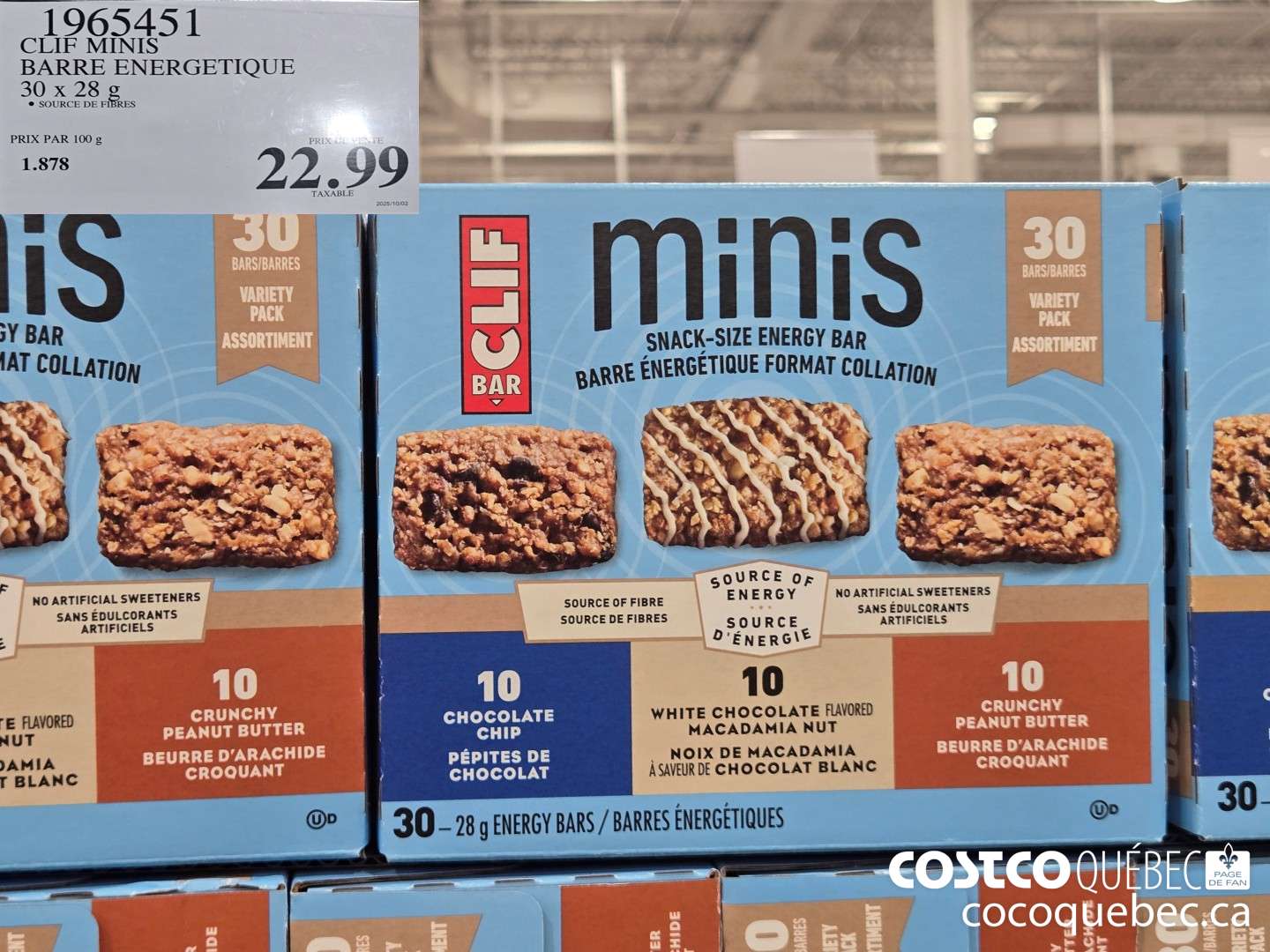 1965451 CLIF MINIS ENERGY BAR $22.99