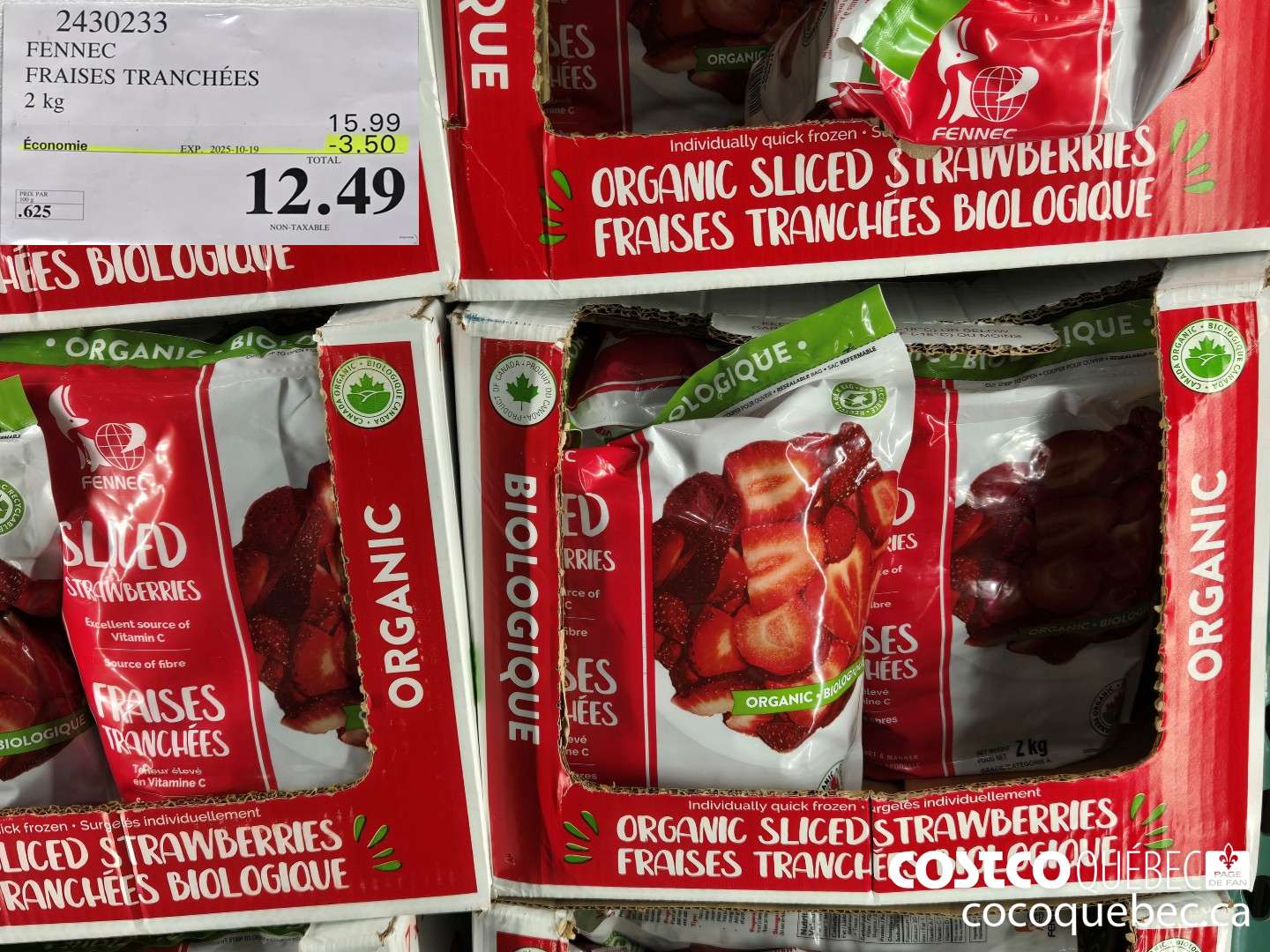 2430233 FENNEC FRAISES TRANCHEES  ($3.50 INSTANT SAVINGS EXPIRES ON 2025-10-19) $12.49