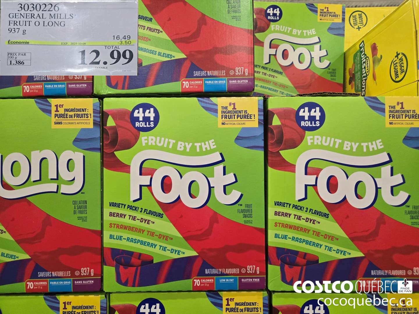 3030226 GENERAL MILLS FRUIT O LONG 937 9 ($3.50 INSTANT SAVINGS EXPIRED ON 2025-10-09) $12.99