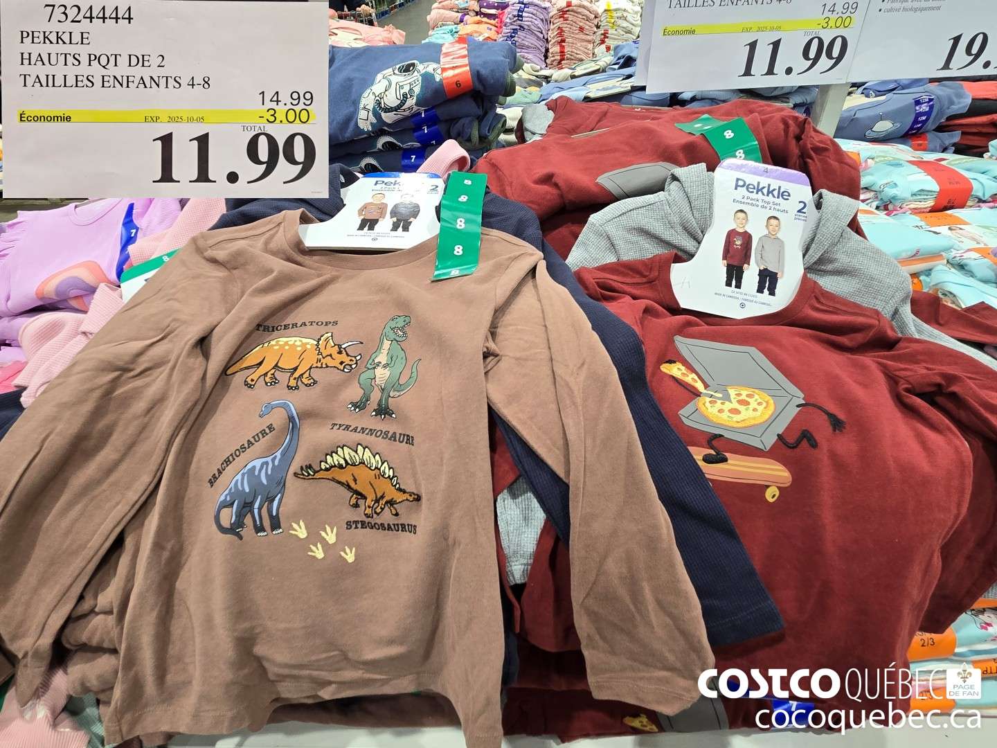 7324444 PEKKLE HAUTS POT DE 2 TAILLES ENFANTS 4-8  ($3.00 INSTANT SAVINGS EXPIRES ON 2025-10-05) $11.99