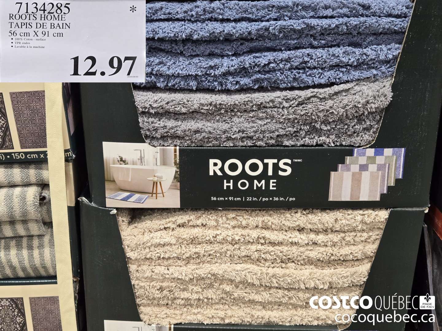 7134285 ROOTS HOME TAPIS DE BAIN  $12.97