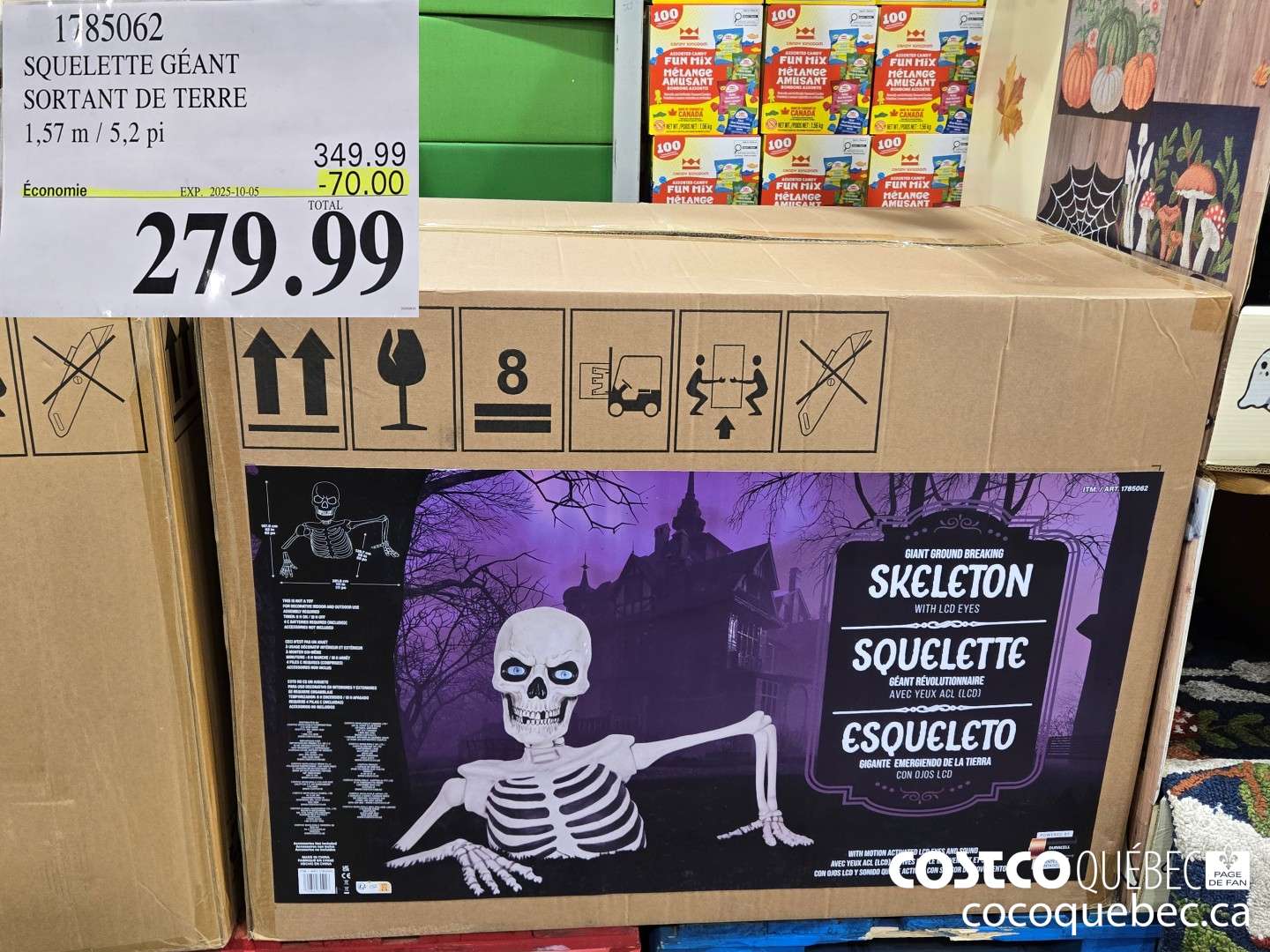 1785062 SQUELETTE GEANT SORTANT DE TERRE  ($70.00 INSTANT SAVINGS EXPIRES ON 2025-10-05) $279.99