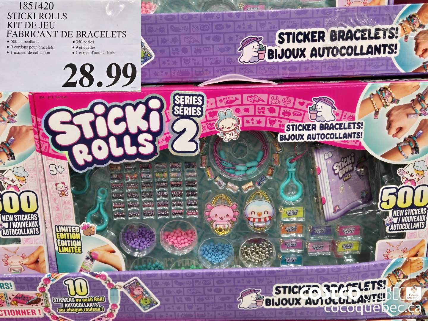 1851420 STICKI ROLLS KIT DE JEU FABRICANT DE BRACELETS  $28.99
