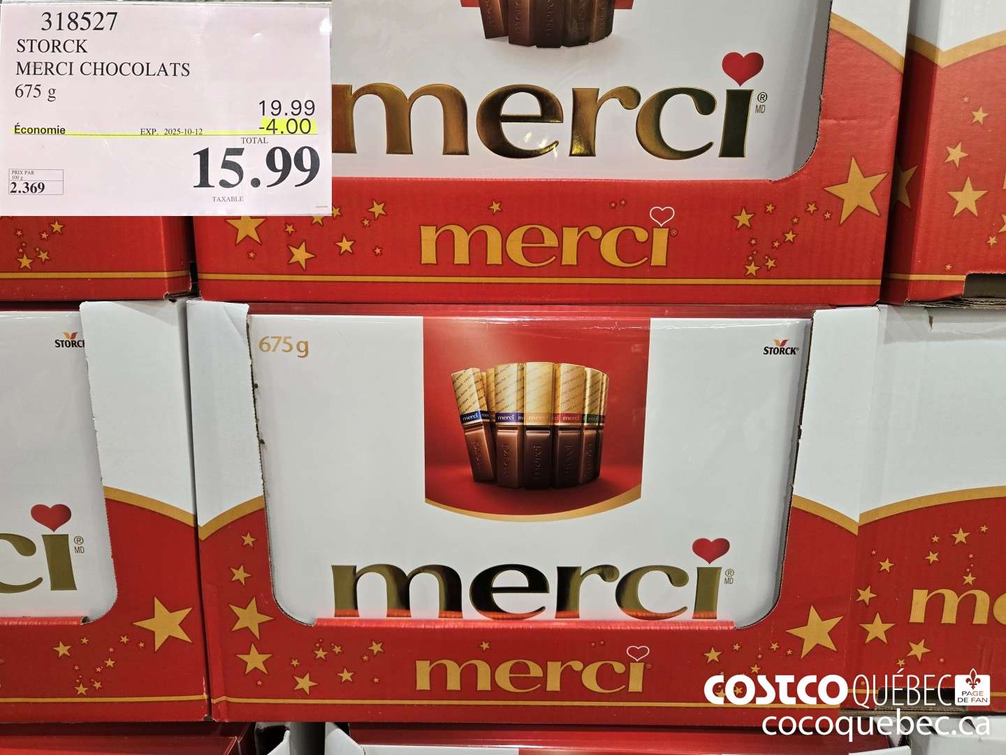 318527 STORCK MERCI CHOCOLATS ($4.00 INSTANT SAVINGS EXPIRES ON 2025-10-12) $15.99