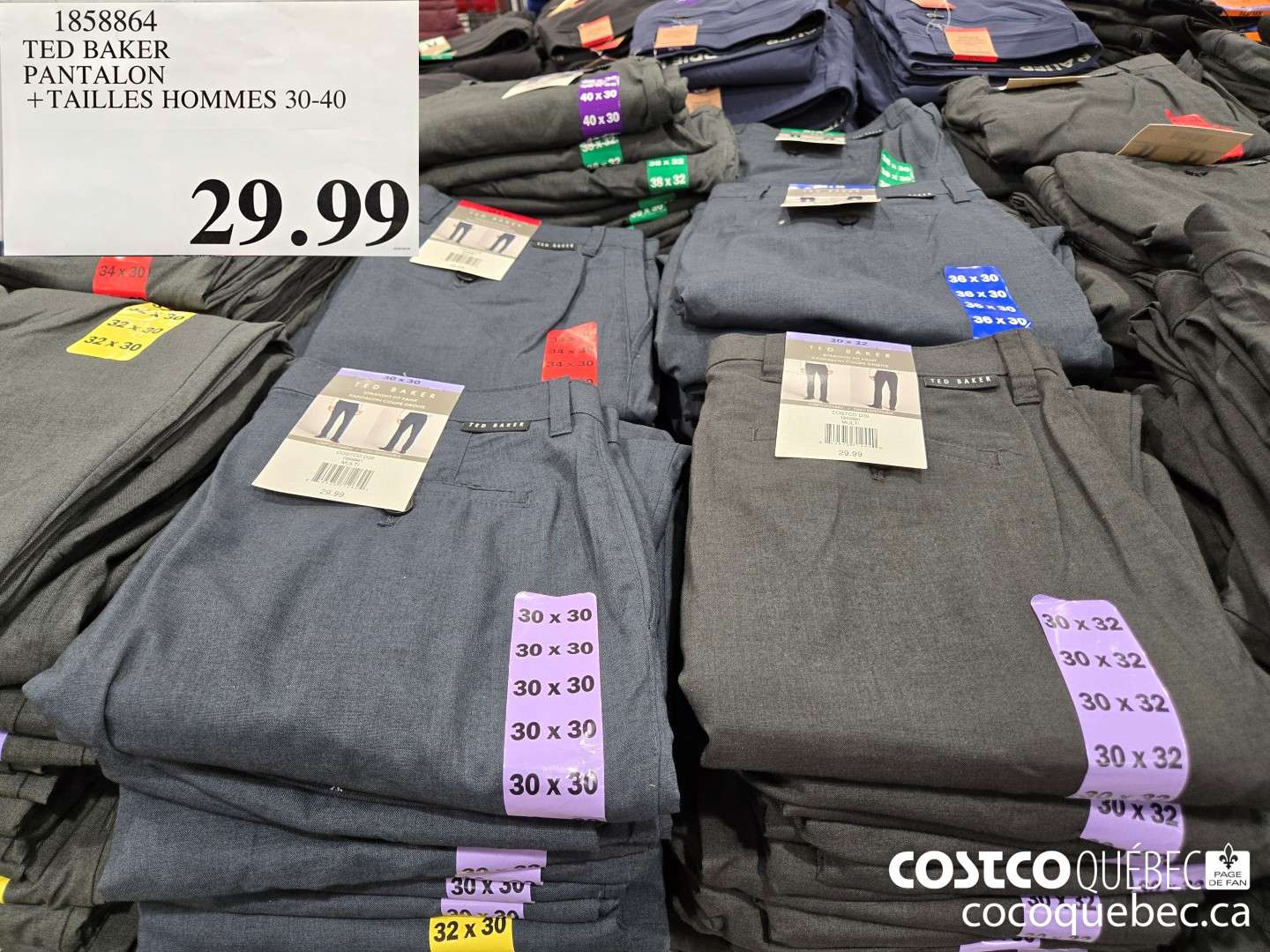 1858864 TED BAKER PANTALON + TAILLES HOMMES 30-40  $29.99