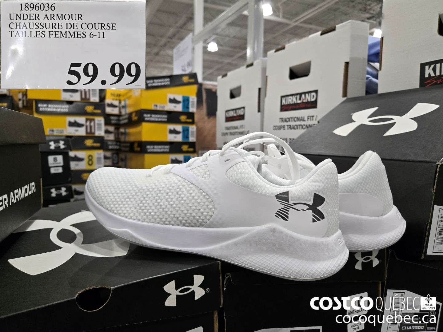 1896036 | UNDER ARMOUR | CHAUSSURE DE COURSE TAILLES FEMMES 6-11  $59.99