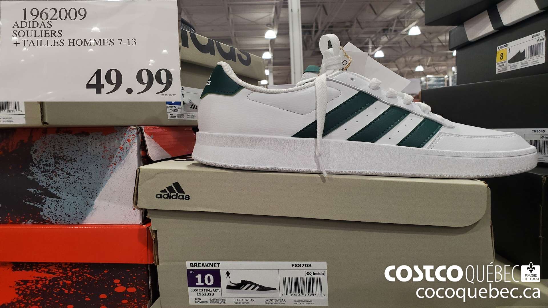 1962009 ADIDAS SOULIERS +TAILLES HOMMES 7-13  $49.99