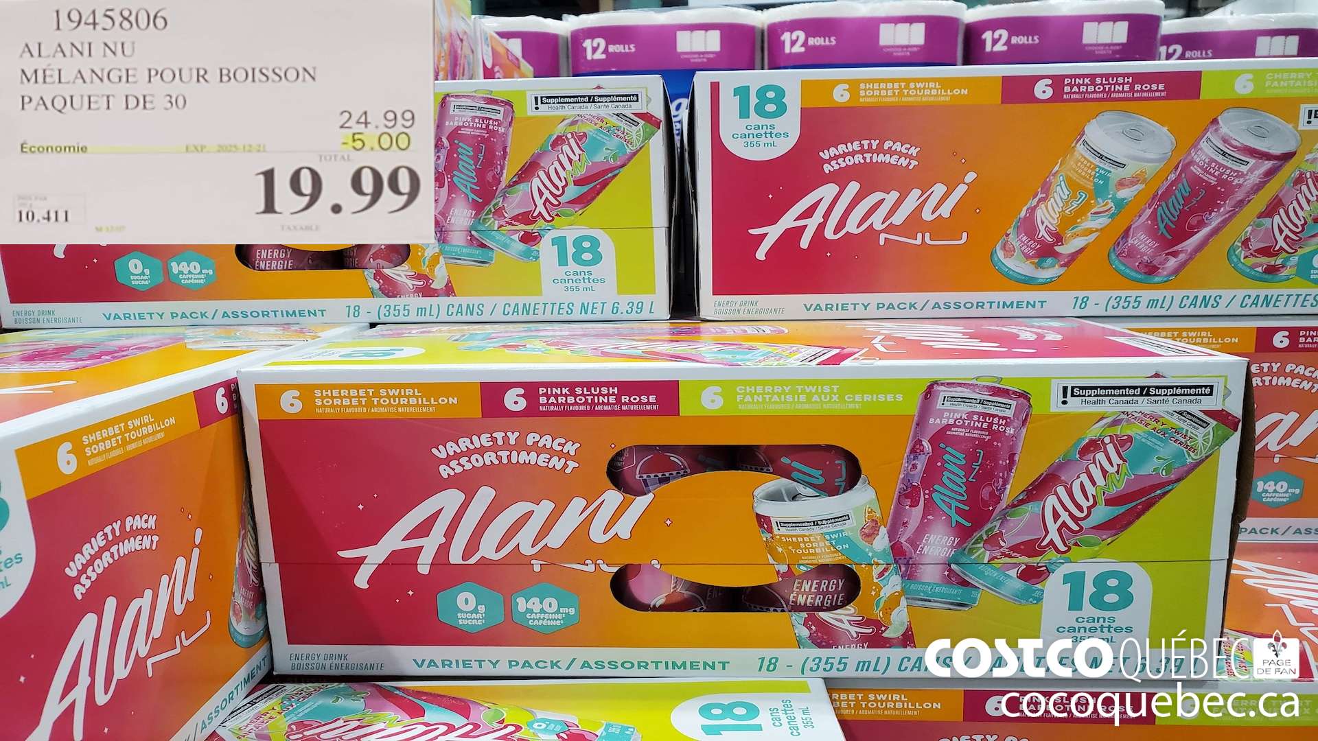 1945806 ALANI NI MELANGE POUR BOISSON PAQUET DE 30 ($5.00 INSTANT SAVINGS EXPIRES ON 2025-12-21) $19.99