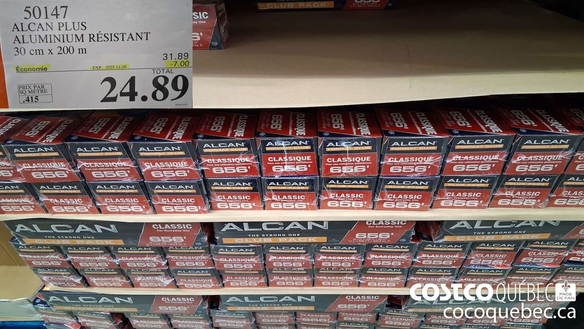 50147 ALCAN PLUS ALUMINIUM RESISTANT 30 cm x 200 m  ($7.00 INSTANT SAVINGS EXPIRES ON 2025-11-09) $24.89