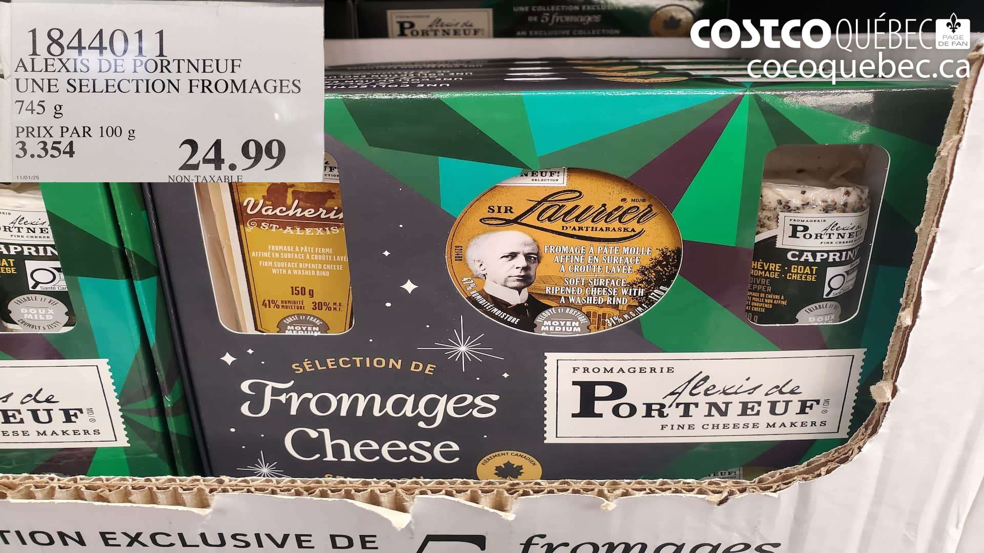 1844011 ALEXIS DE PORTNEUF UNE SELECTION FROMAGES  $24.99