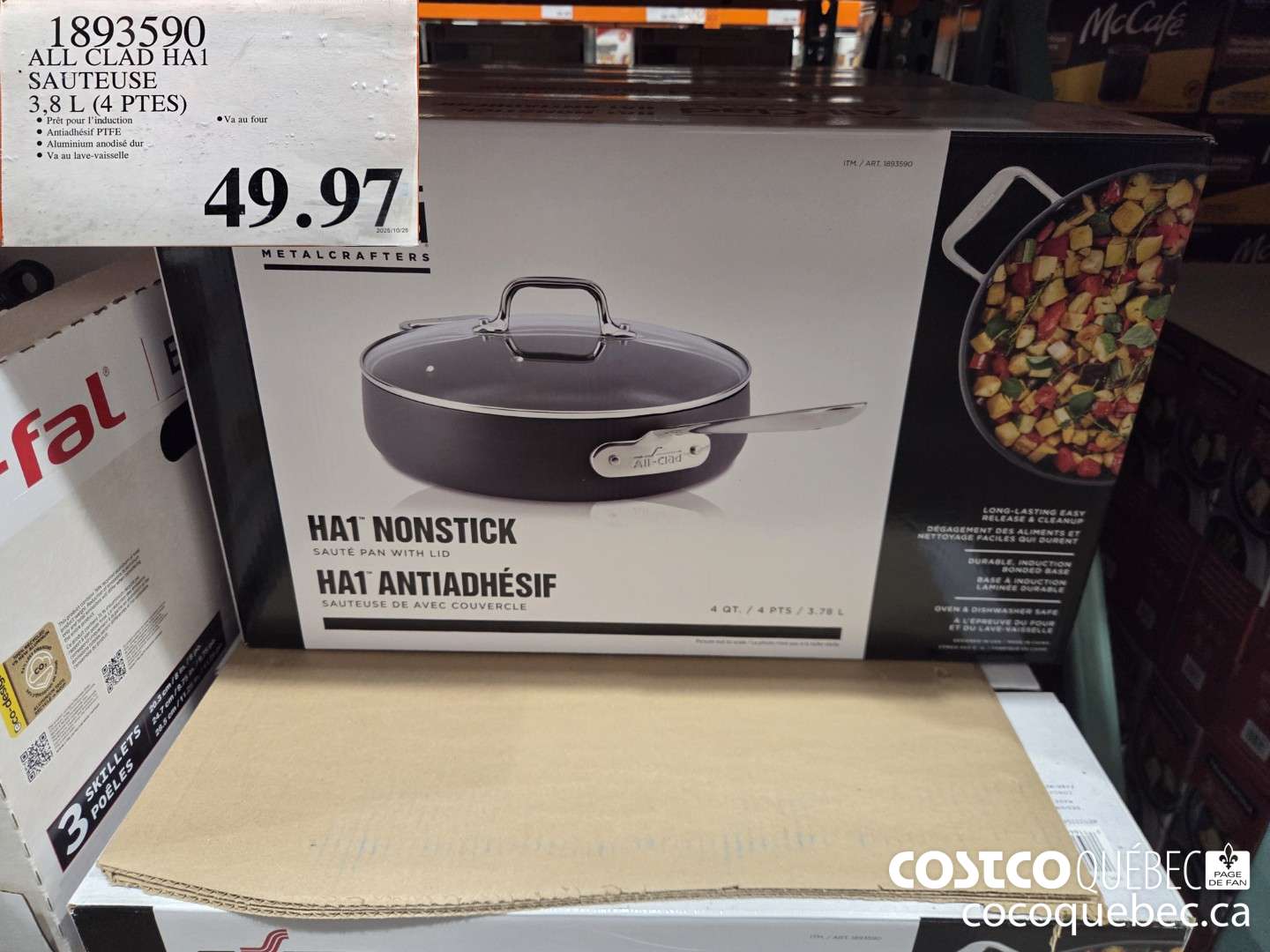 1893590 ALL CLAD HA1 SAUTEUSE 3,8 L (4 PTES)  $49.97