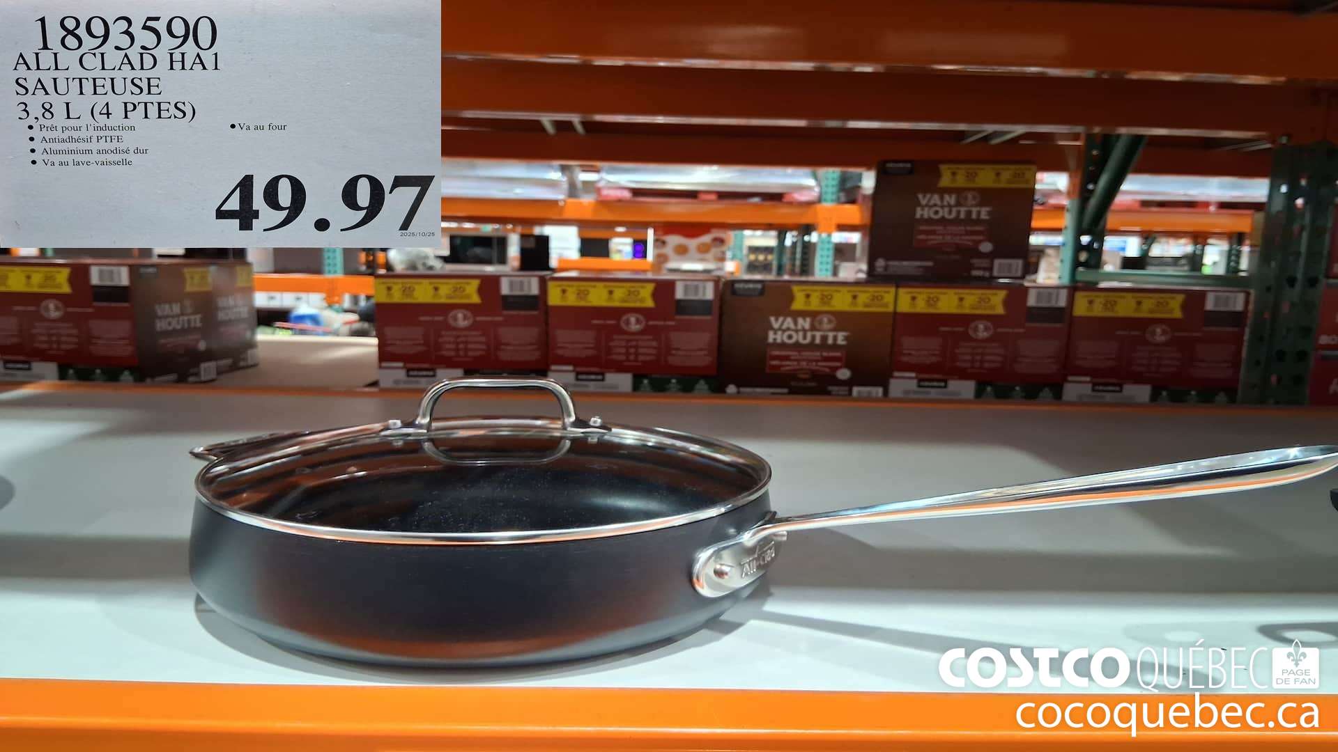1893590 ALL CLAD HA1 SAUTEUSE 3,8 L (4 PTES)  $49.97