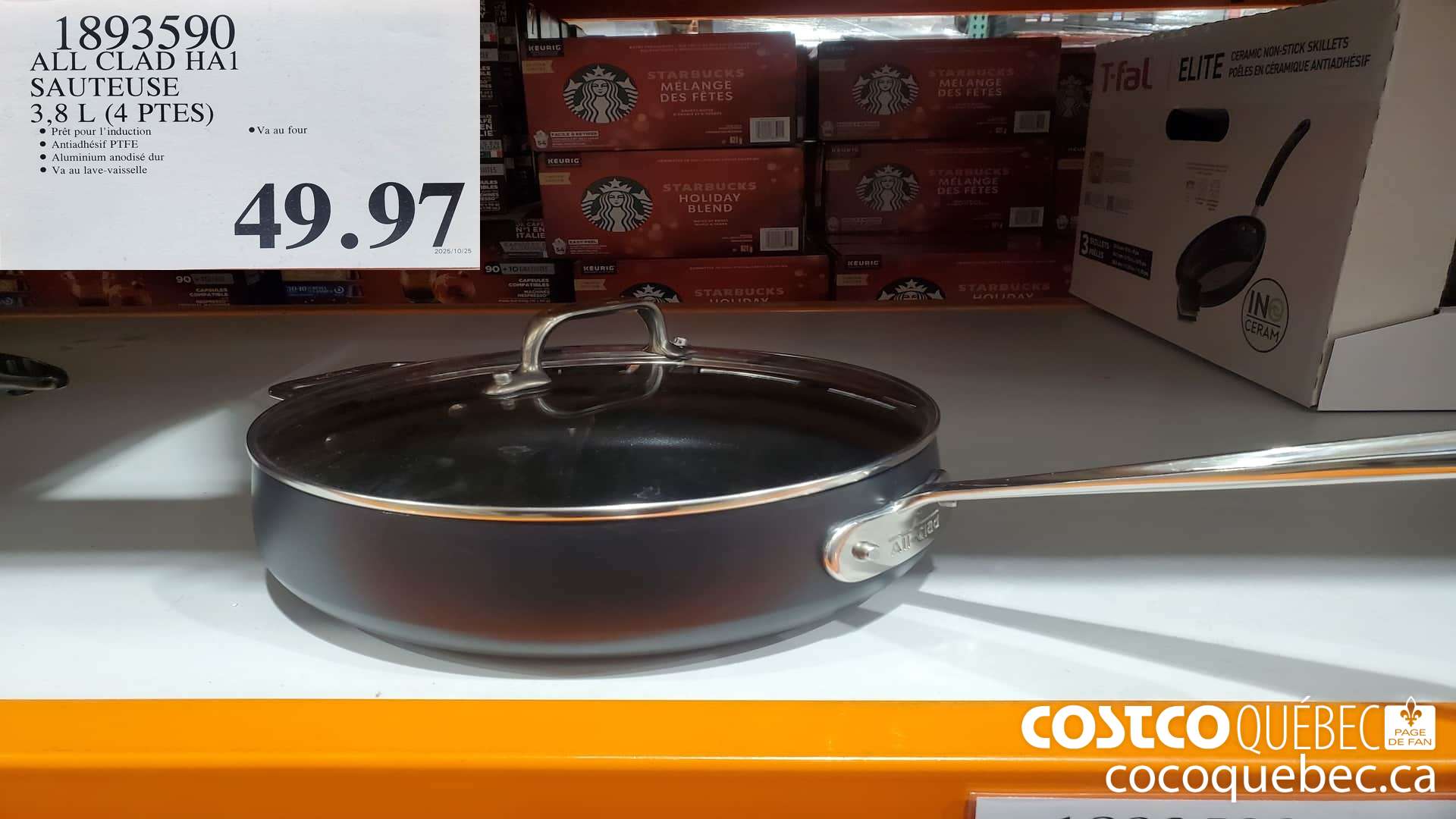 1893590 ALL CLAD HA1 SAUTEUSE 3,8 L (4 PTES)  $49.97