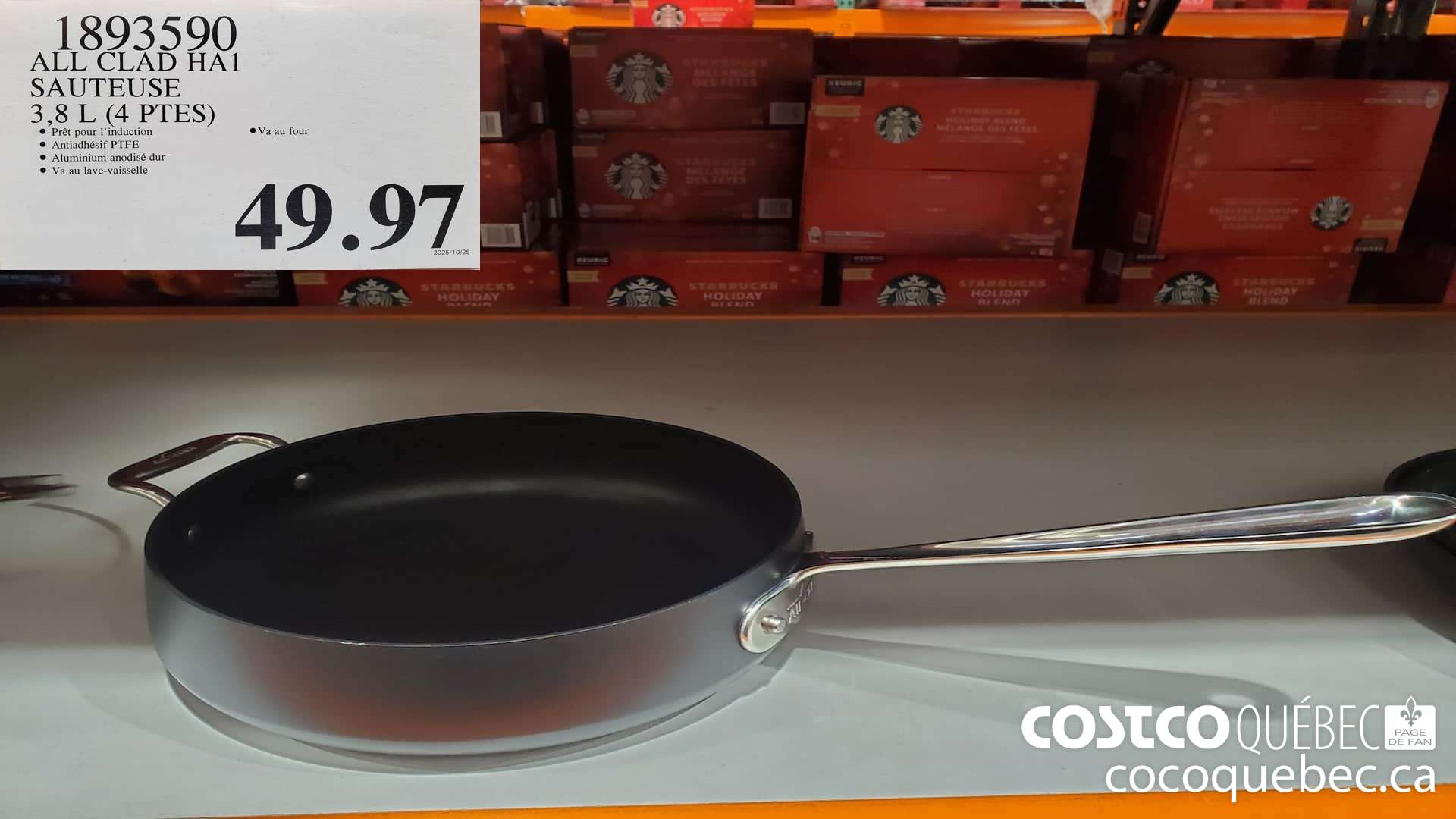 1893590 ALL CLAD HA1 SAUTEUSE 3,8 L (4 PTES)  $49.97