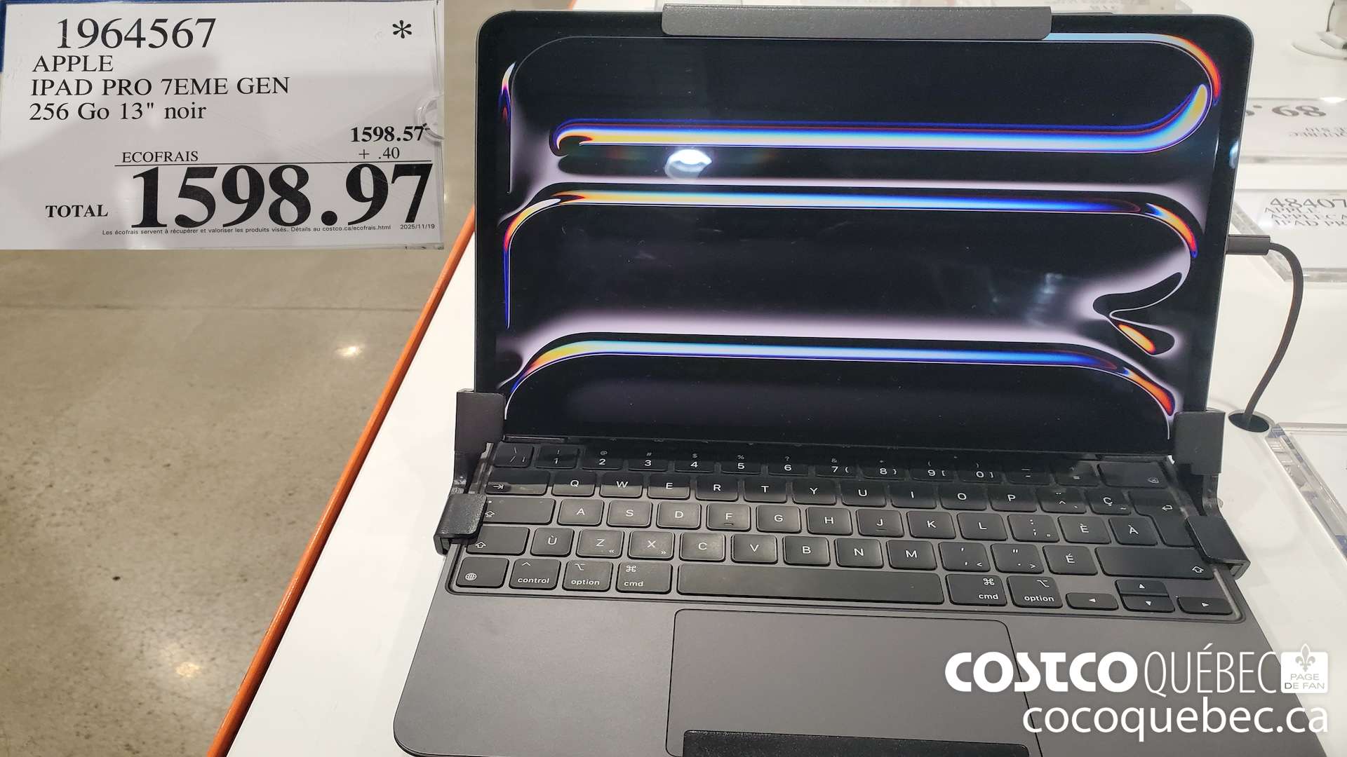 1964567 APPLE IPAD PRO 7EME GEN  $1598.97