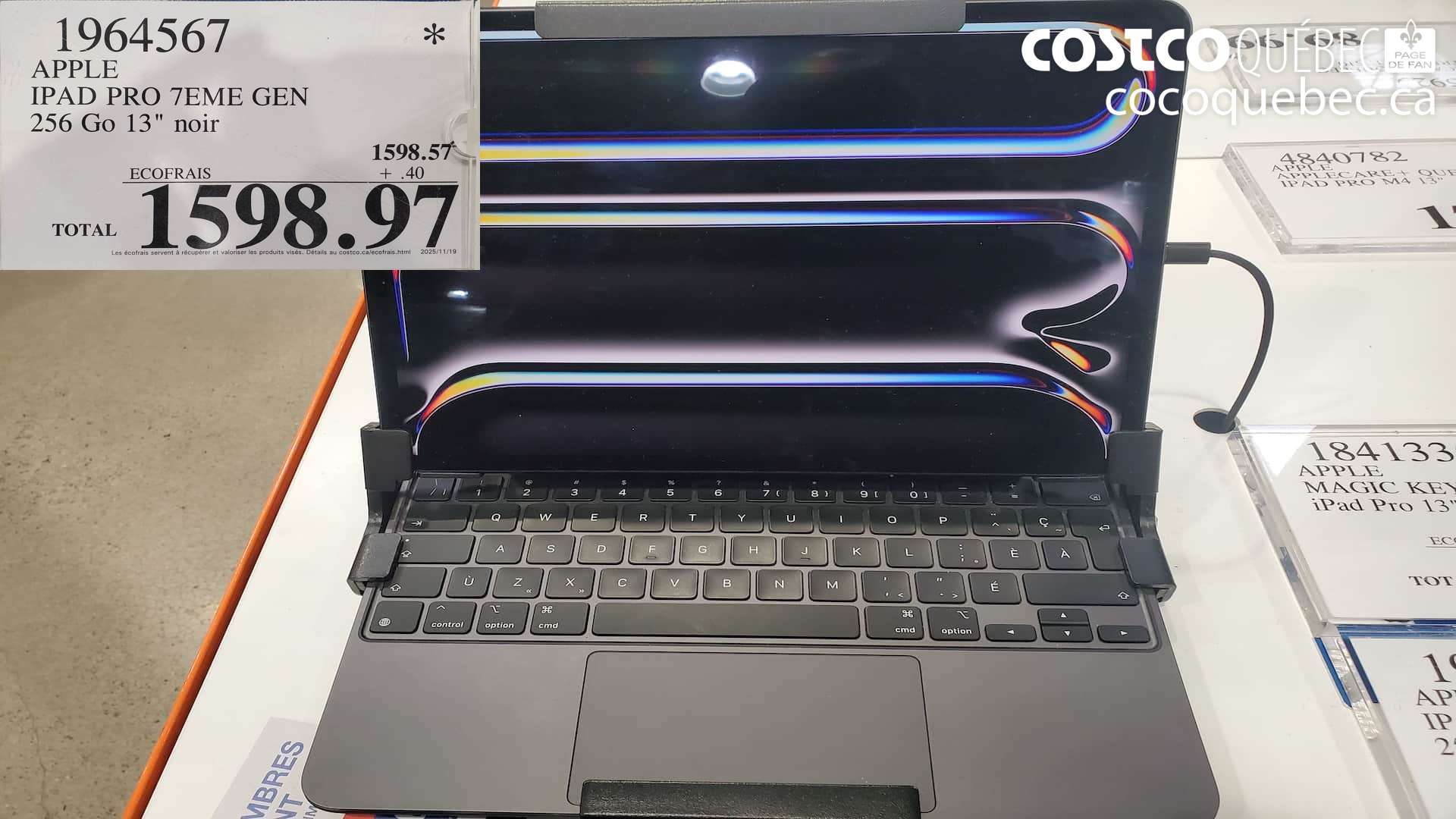 1964567 APPLE IPAD PRO 7EME GEN  $1598.97