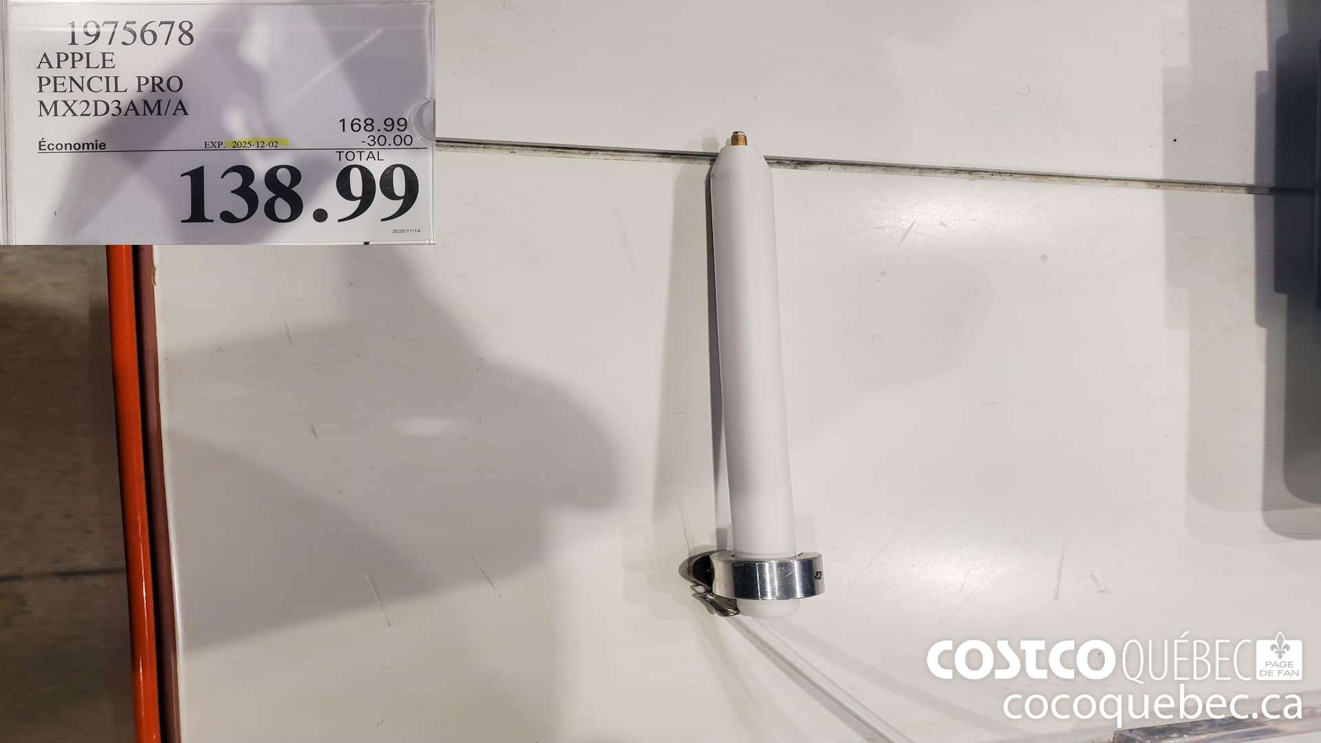 1975678 APPLE PENCIL PRO MX2D3AM/A  ($30.00 INSTANT SAVINGS EXPIRES ON 2025-12-02) $138.99