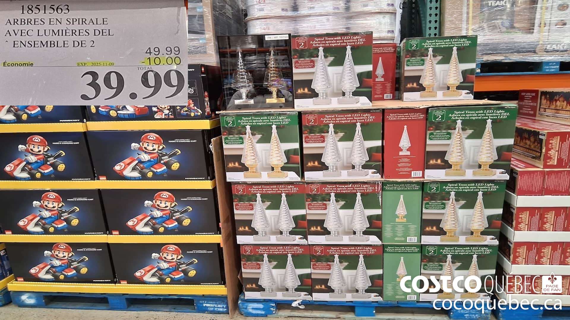 1851563 ARBRES EN SPIRALE AVEC LUMIERES DEL ENSEMBLE DE 2  ($10.00 INSTANT SAVINGS EXPIRES ON 2025-11-09) $39.99