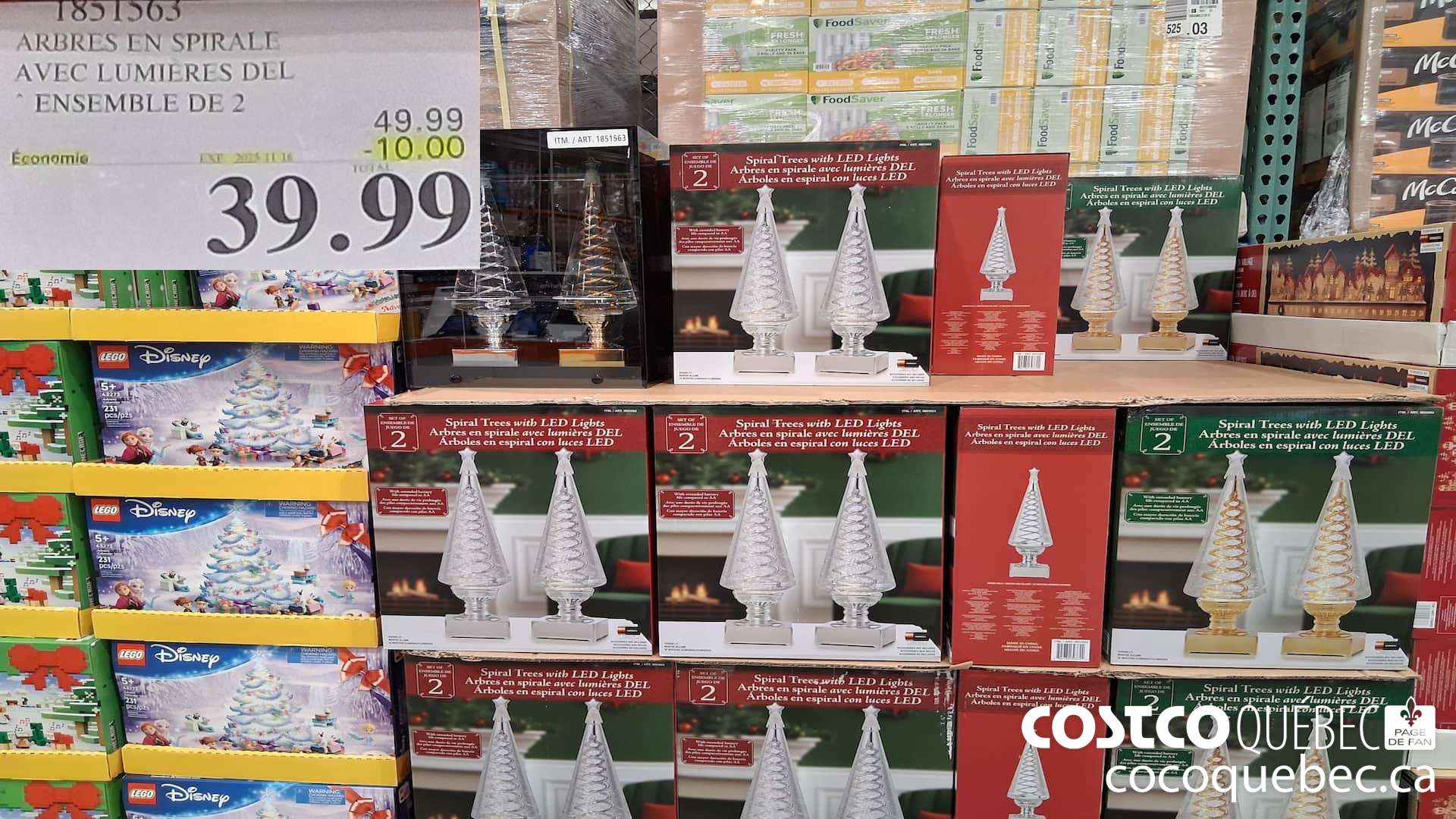1851563 ARBRES EN SPIRALE AVEC LUMIERES DEL ENSEMBLE DE 2  ($10.00 INSTANT SAVINGS EXPIRES ON 2025-11-16) $39.99
