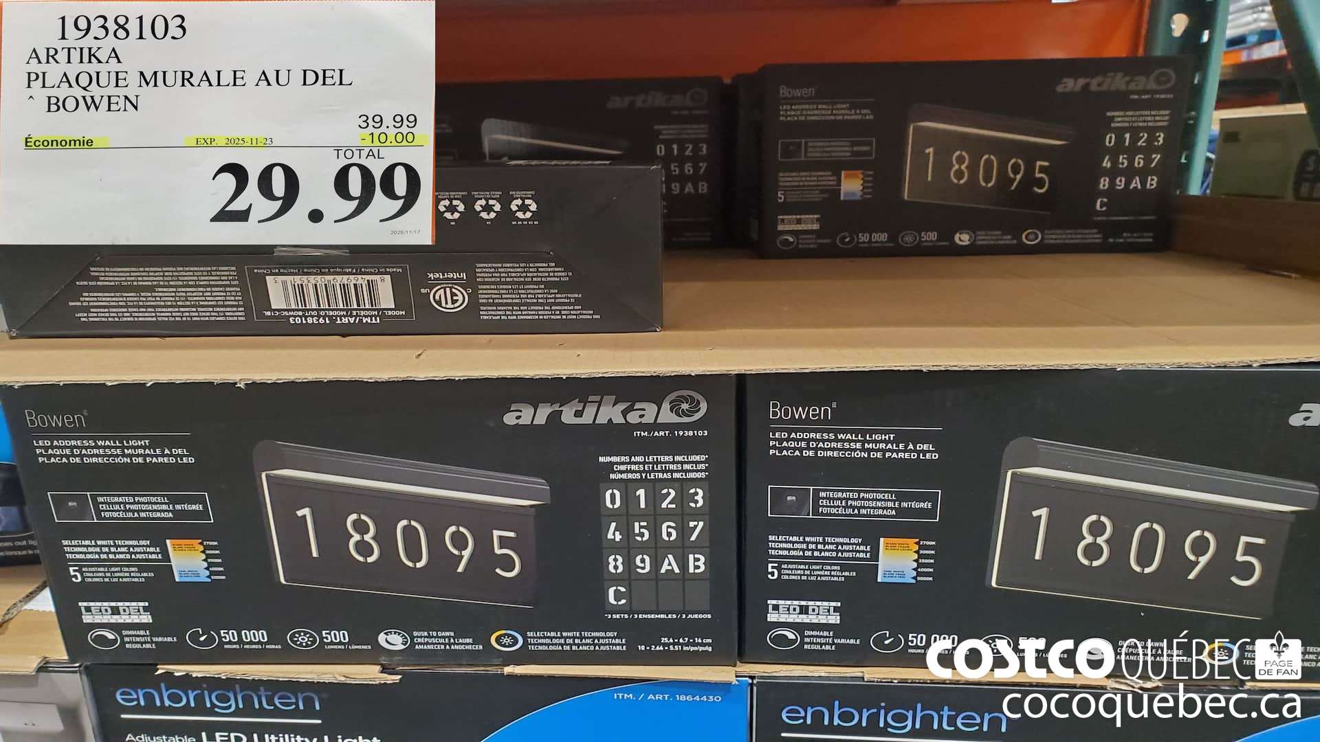 1938103 ARTIKA PLAQUE MURALE AU DEL * BOWEN 2028 /A08/17  ($10.00 INSTANT SAVINGS EXPIRES ON 2025-11-23) $29.99