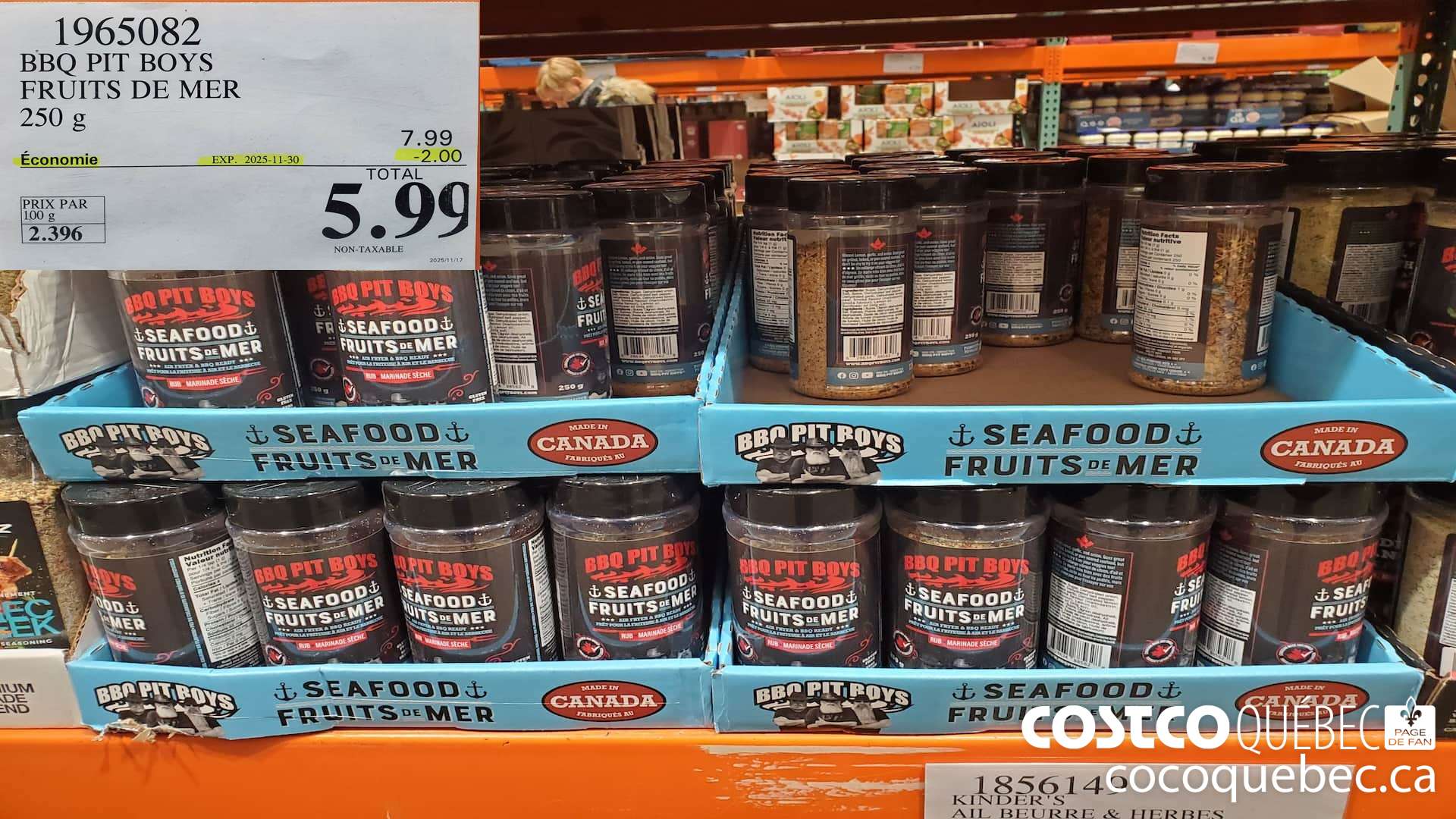 1965082 BBQ PIT BOYS FRUITS DE MER 250 g ($2.00 INSTANT SAVINGS EXPIRES ON 2025-11-30) $5.99