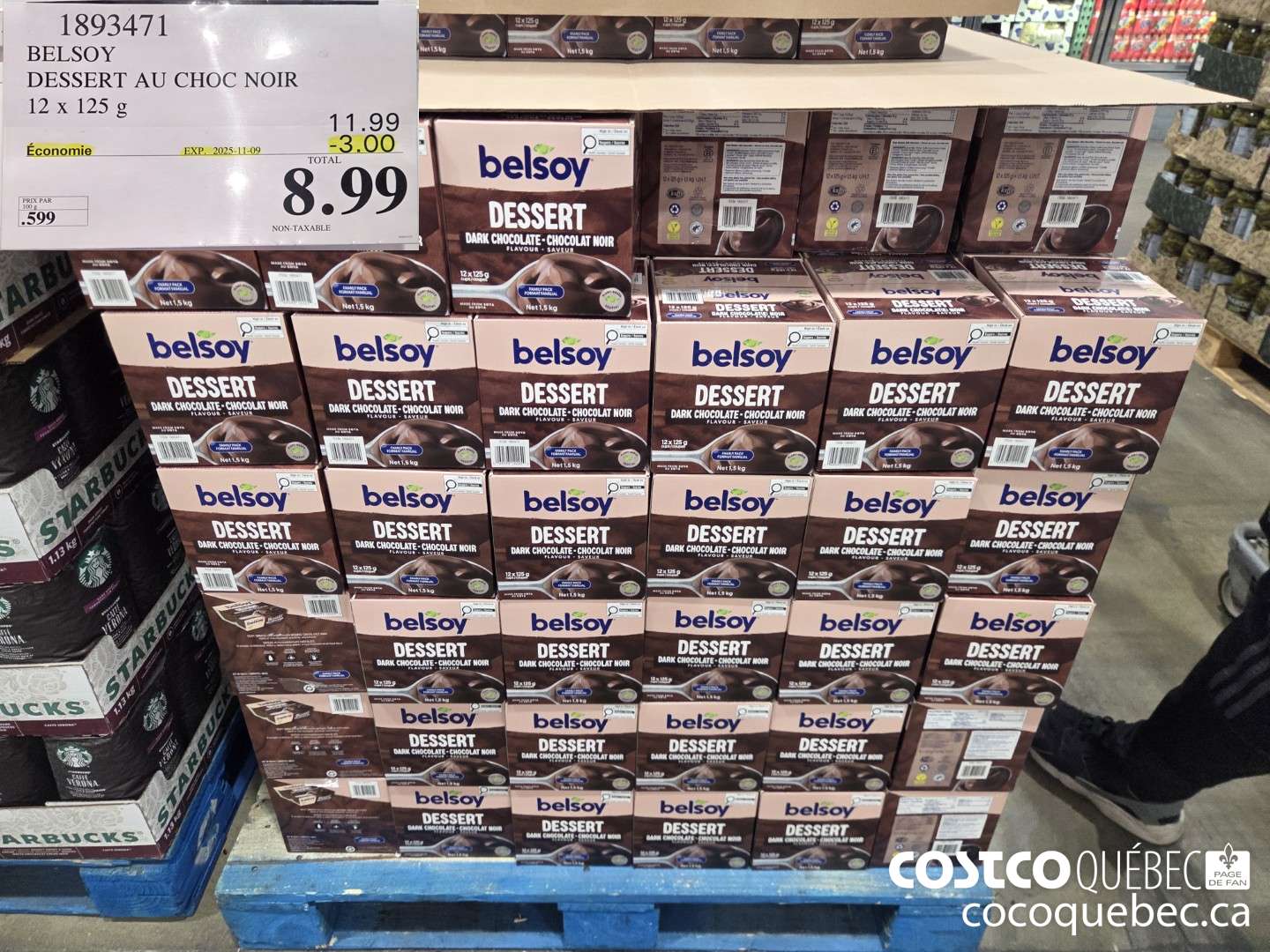 1893471 BELSOY DESSERT AU CHOC NOIR 12 X 125G ($3.00 INSTANT SAVINGS EXPIRES ON 2025-11-09) $8.99