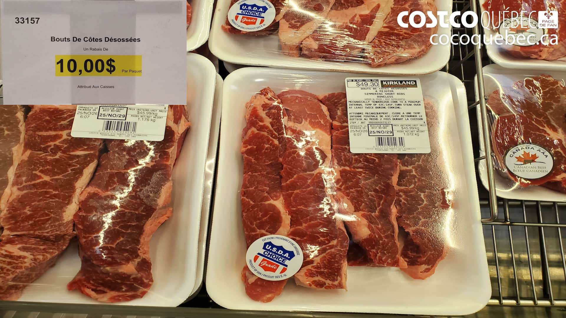 33157 Bouts De Cotes Désossées ($10.00 INSTANT SAVINGS)