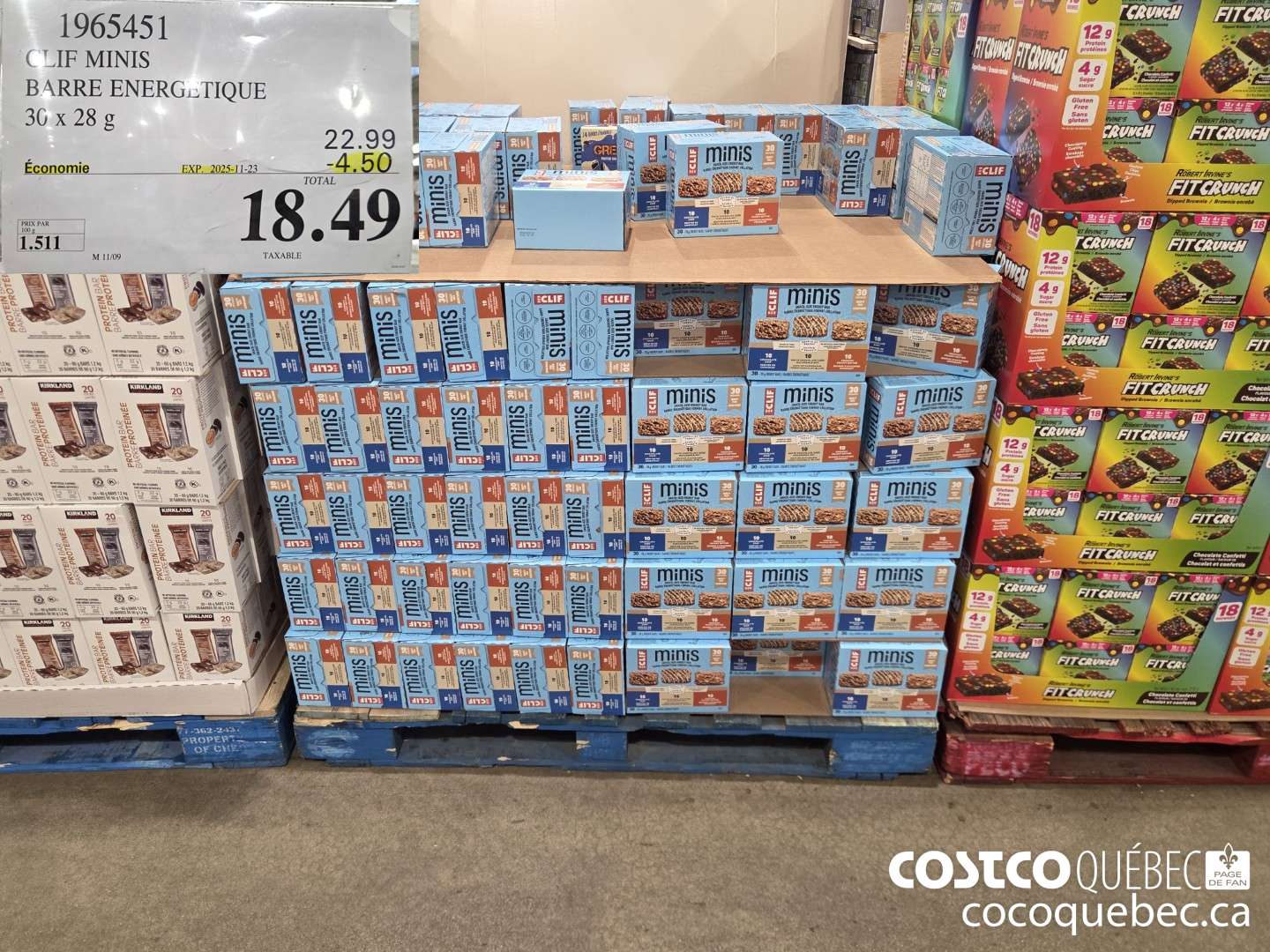1965451 CLIF MINIS BARRE ENERGETIQUE 30 X 28G ($4.50 INSTANT SAVINGS EXPIRES ON 2025-11-23) $18.49