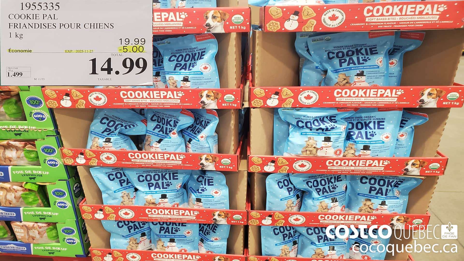 1955335 COOKIE PAL CANNEBERGE & CANNELLE 1KG ($5.00 INSTANT SAVINGS EXPIRES ON 2025-11-23) $14.99