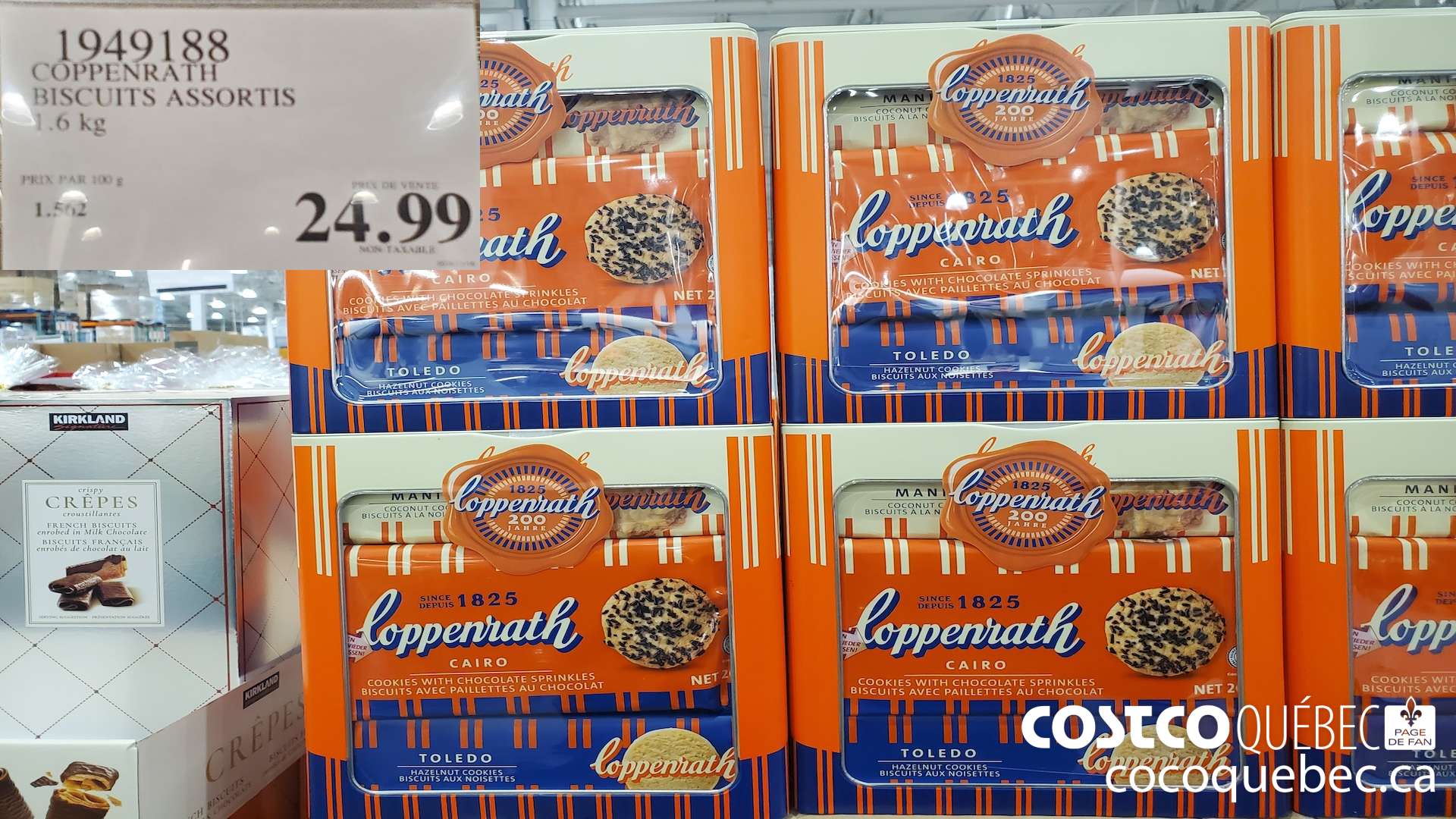 1949188 COPPENRATH BISCUITS ASSORTIS 1.6 kg $24.99