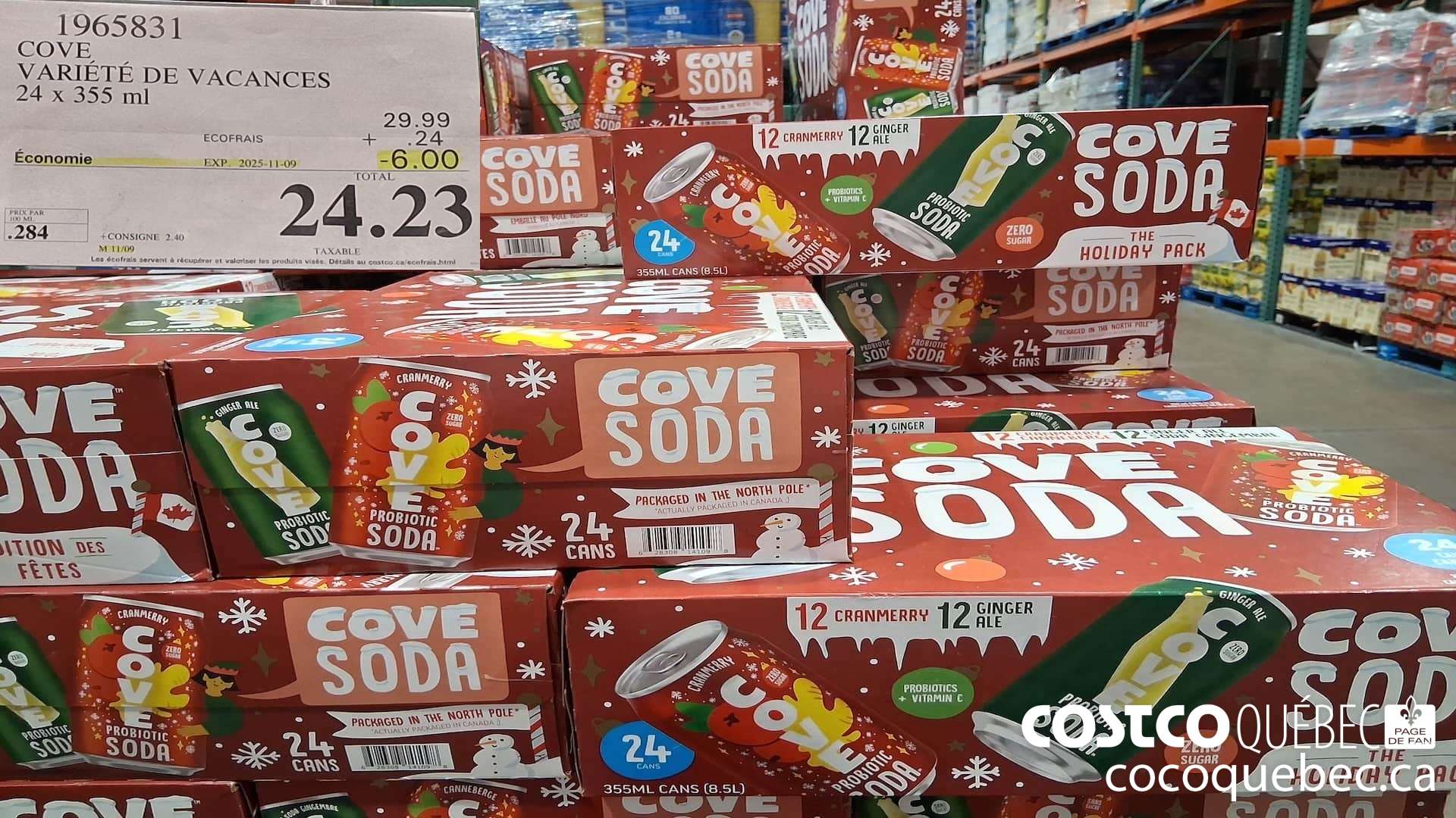 1965831 COVE VARIETE DE VACANCES 24 X 355ML ($6.00 INSTANT SAVINGS EXPIRES ON 2025-11-09) $24.23