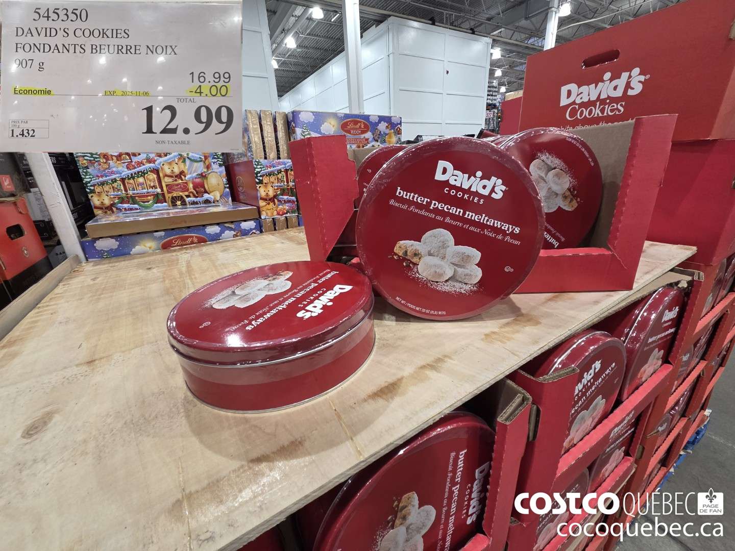 545350 DAVID'S FONDANT AU BEURRE & NOIX DE PECAN 907 g ($4.00 INSTANT SAVINGS EXPIRES ON 2025-11-06) $12.99