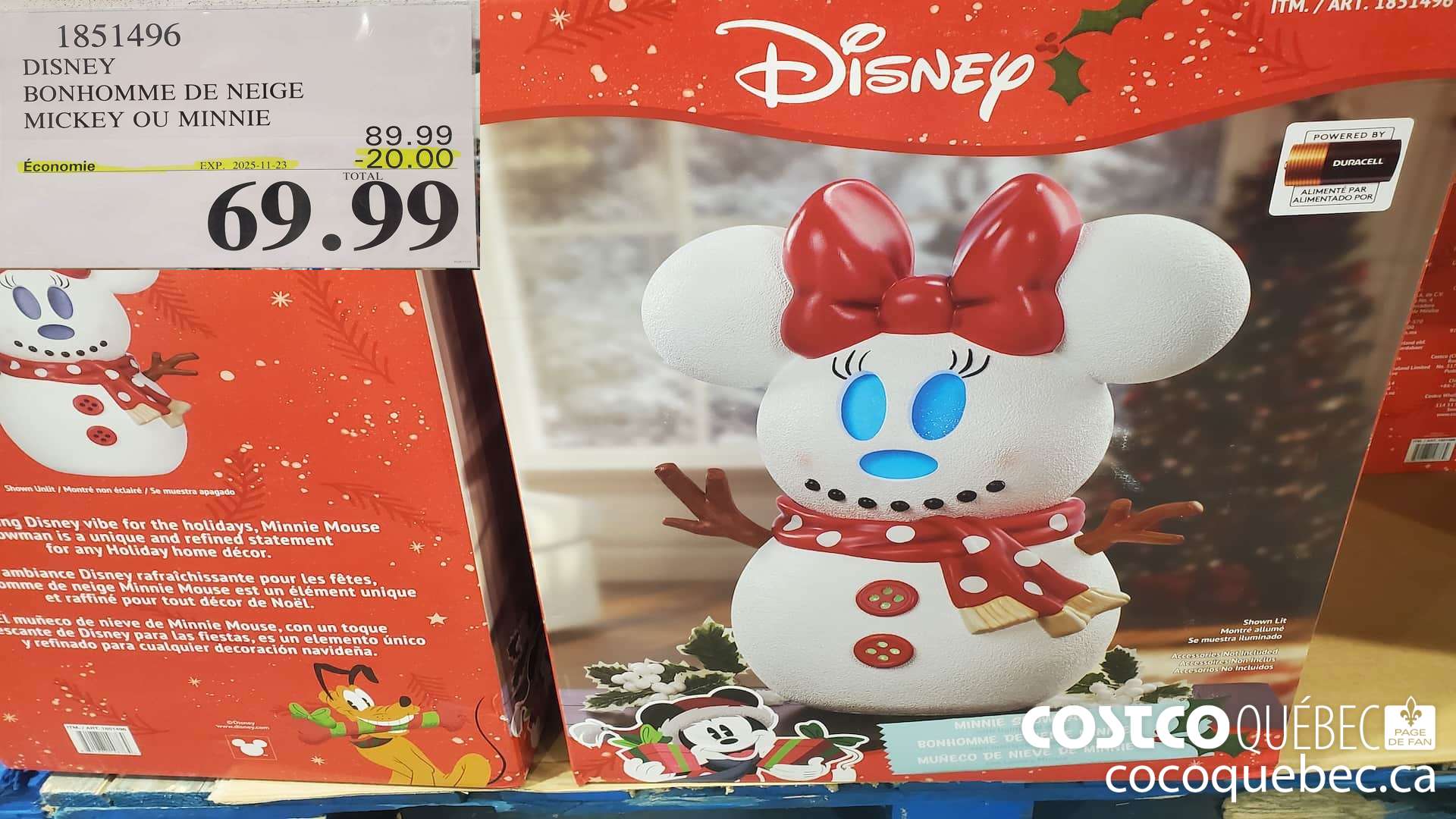 1851496 DISNEY BONHOMME DE NEIGE MICKEY OU MINNIE ($20.00 INSTANT SAVINGS EXPIRES ON 2025-11-23) $69.99