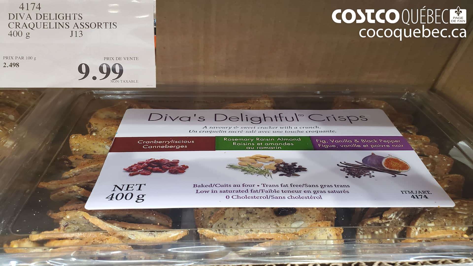 4174 DIVA DELIGHTS CRAQUELINS ASSORTIS 40G $9.99
