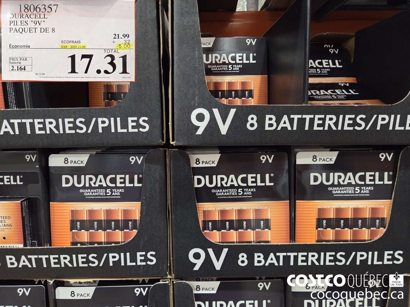 1806357 DURACELL PILES 