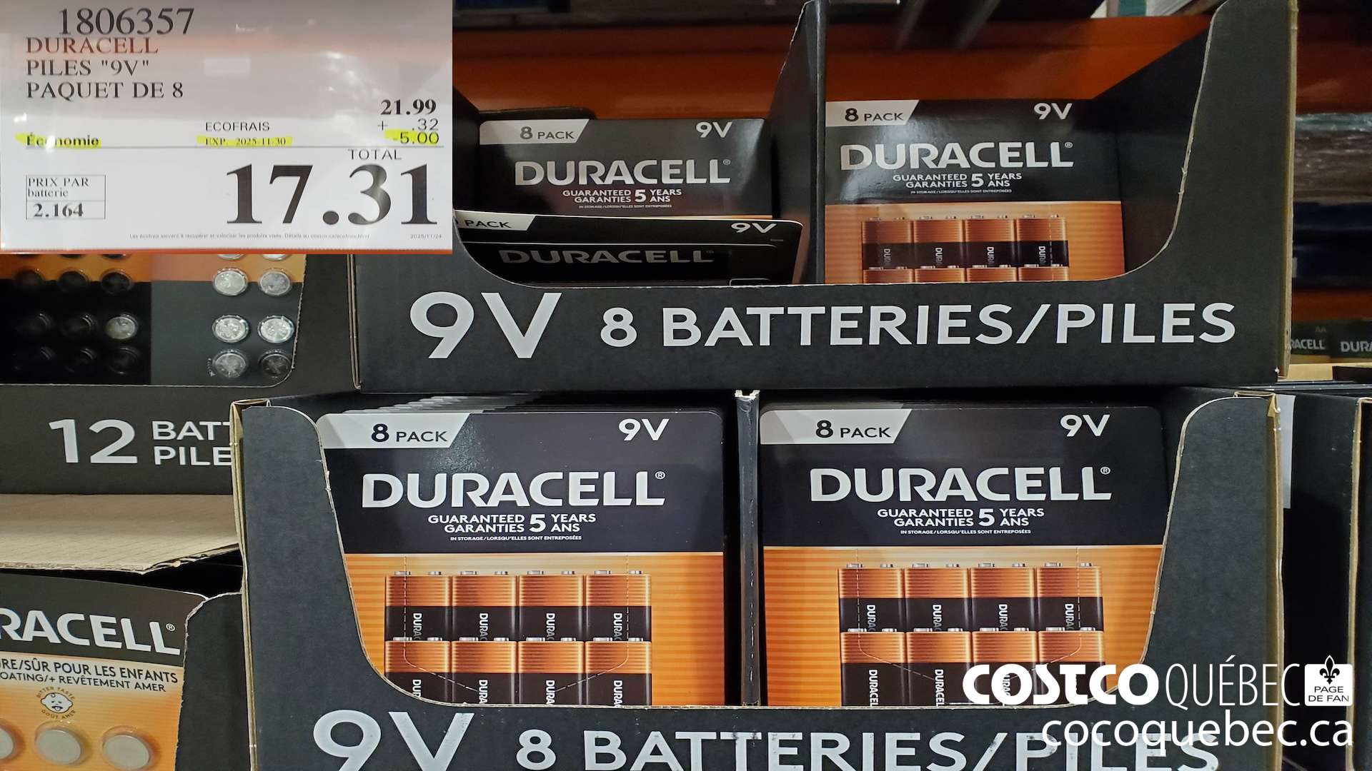1806357 DURACELL PILES 