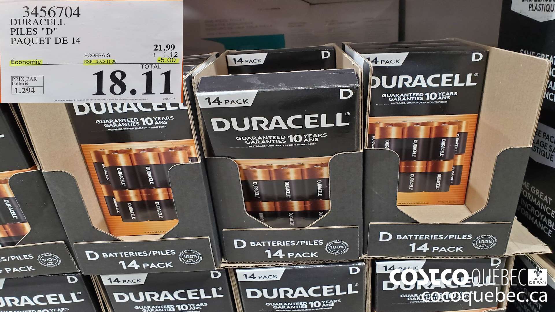 3456704 DURACELL PILES 
