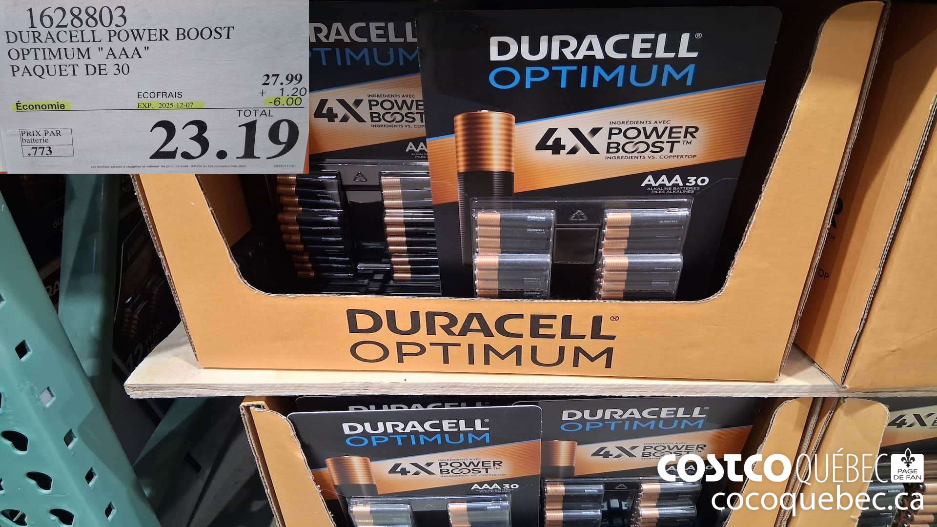 1628803 DURACELL POWER BOOST OPTIMUM 