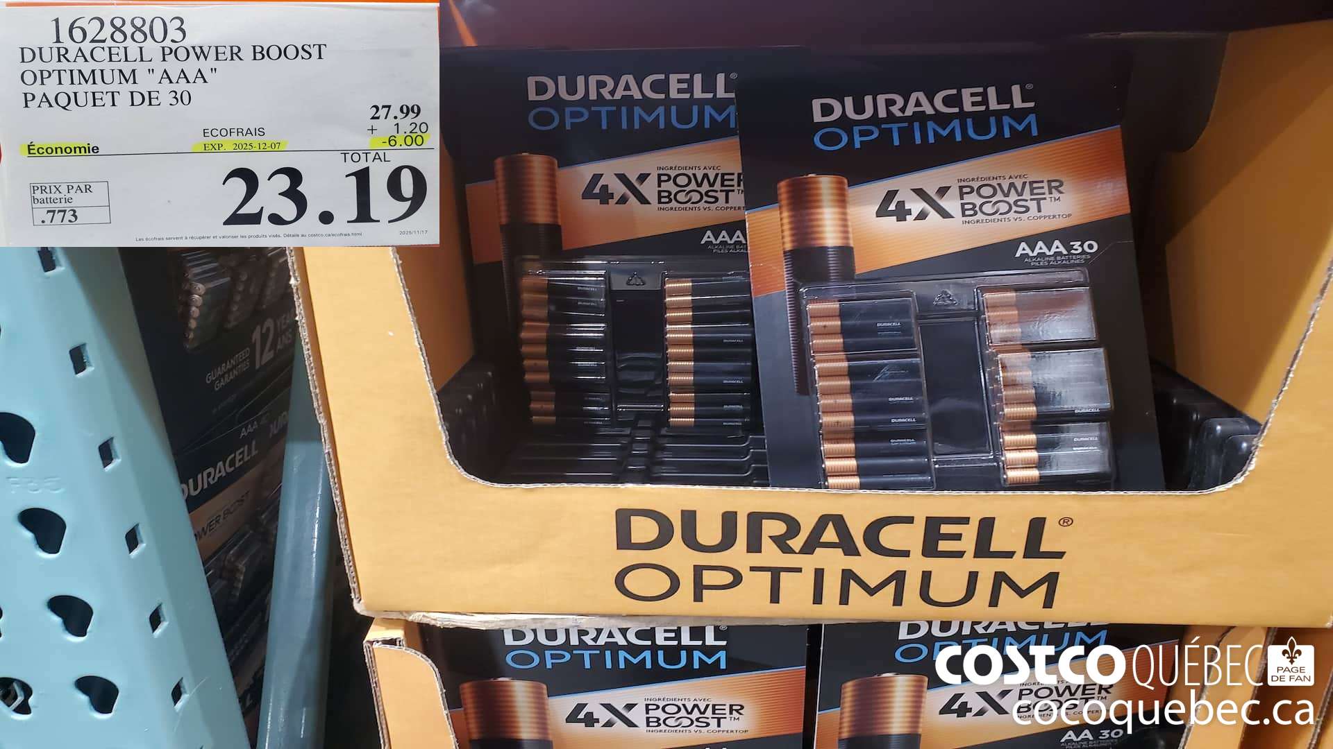 1628803 DURACELL POWER BOOST OPTIMUM 