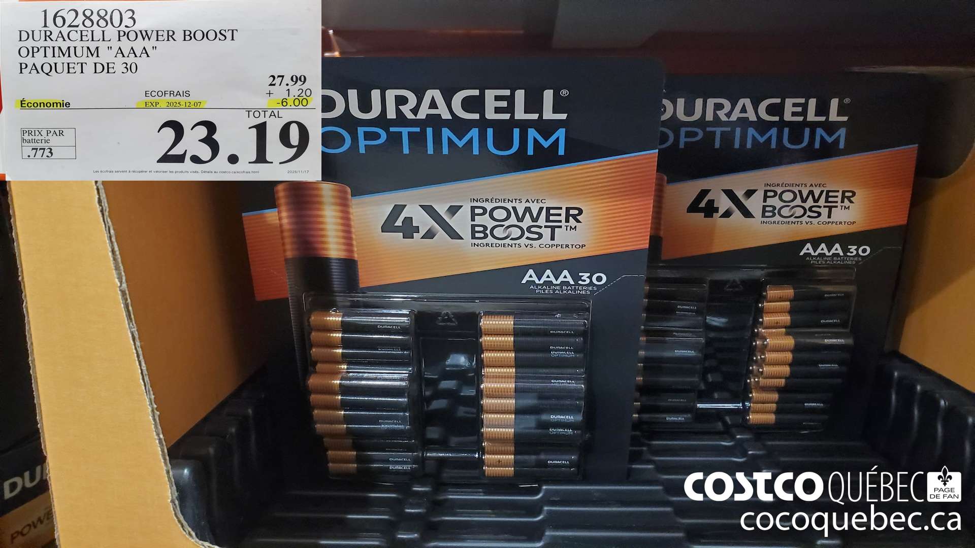 1628803 DURACELL POWER BOOST OPTIMUM 