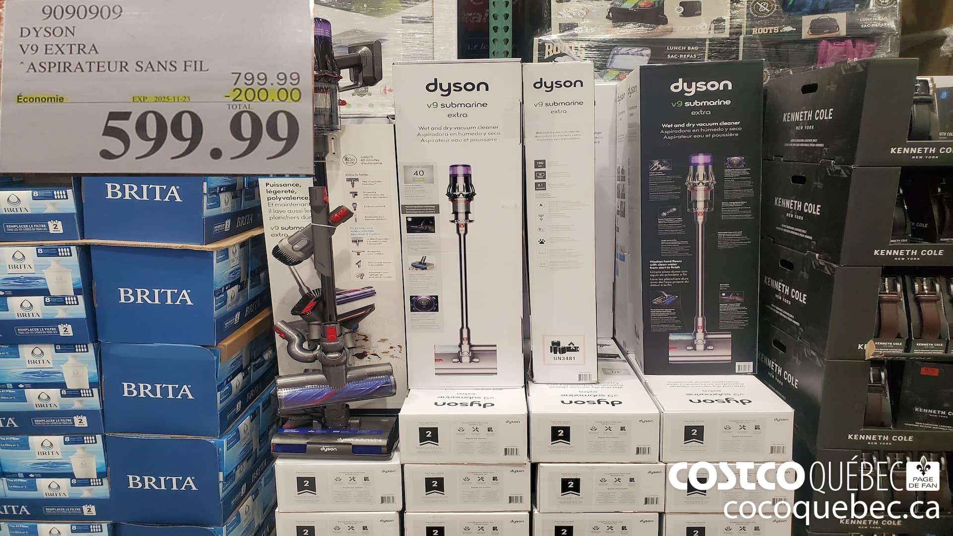9090909 DYSON V9 EXTRA ASPIRATEUR SANS FIL ($200.00 INSTANT SAVINGS EXPIRES ON 2025-11-23) $599.99