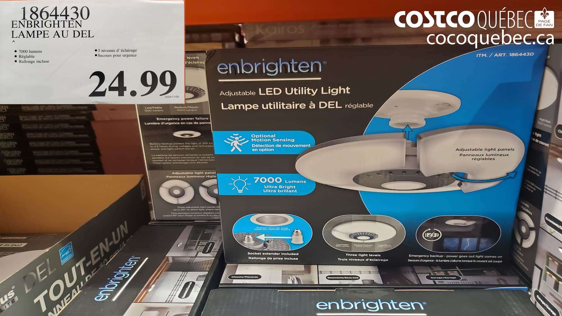 1864430 ENBRIGHTEN LAMPE AU DEL  $24.99