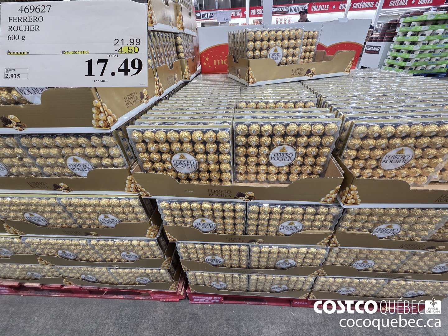 469627 FERRERO ROCHER 600 G  ($4.50 INSTANT SAVINGS EXPIRES ON 2025-11-09) $17.49