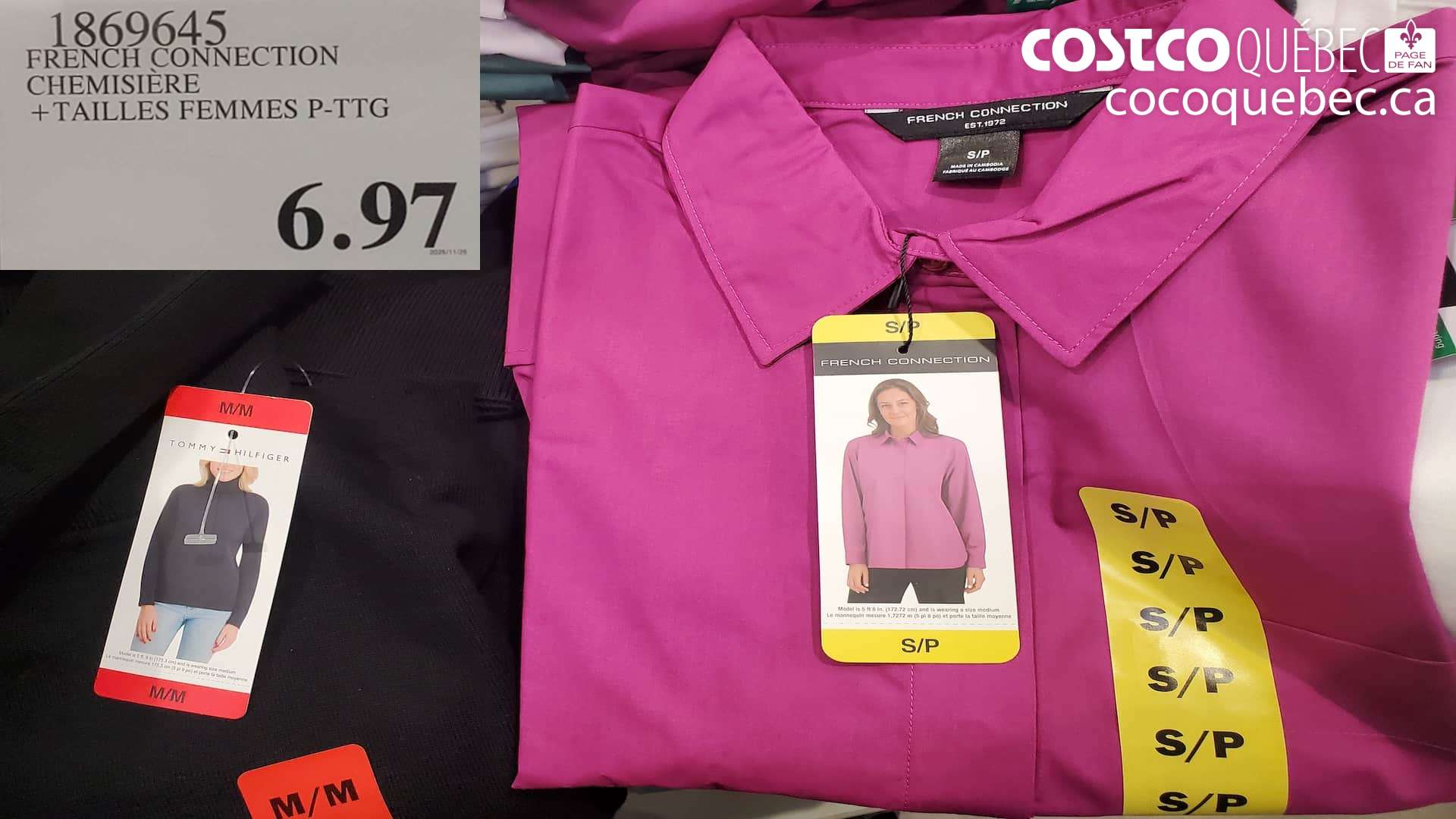 1869645 FRENCH CONNECTION CHEMISIERE +TAILLES FEMMES P-TTG  $6.97