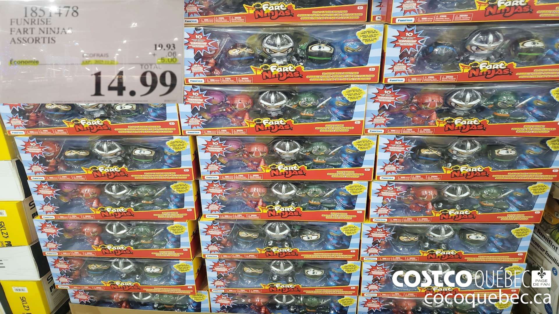 1851478 FUNRISE FART NINJAS ASSORTIS ($5.00 INSTANT SAVINGS EXPIRES ON 2025-11-23) $14.99