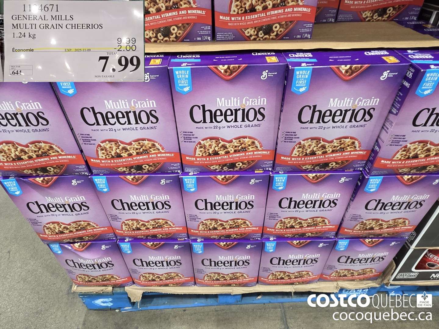 1124671 GENERAL MILLS MULTI BRAIN CHEERIOS 1.24KG ($2.00 INSTANT SAVINGS EXPIRES ON 2025-11-09) $7.99