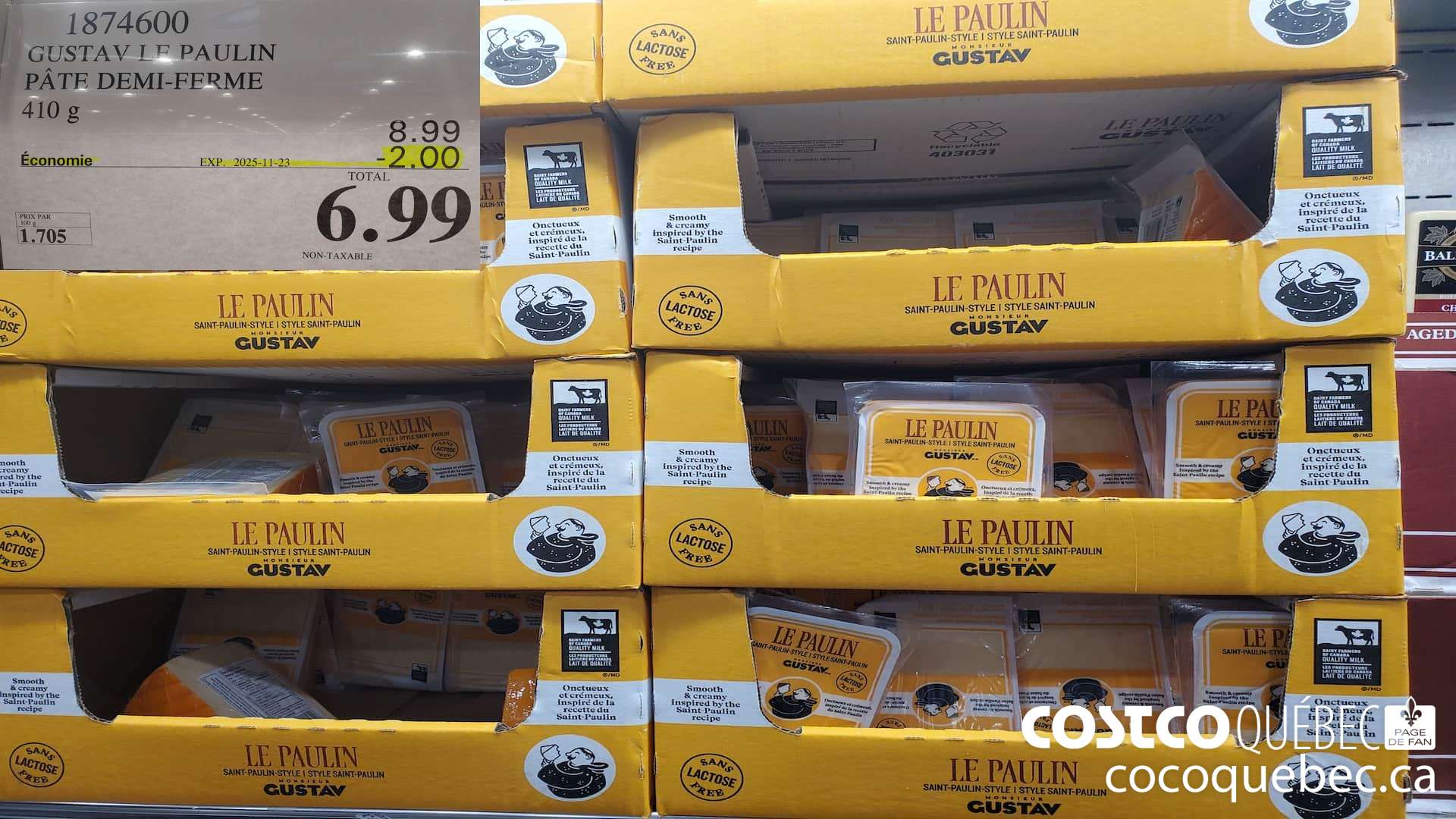 1874600 GUSTAV LE PAULIN PATE DEMI-FERME 410 g  ($2.00 INSTANT SAVINGS EXPIRES ON 2025-11-23) $6.99