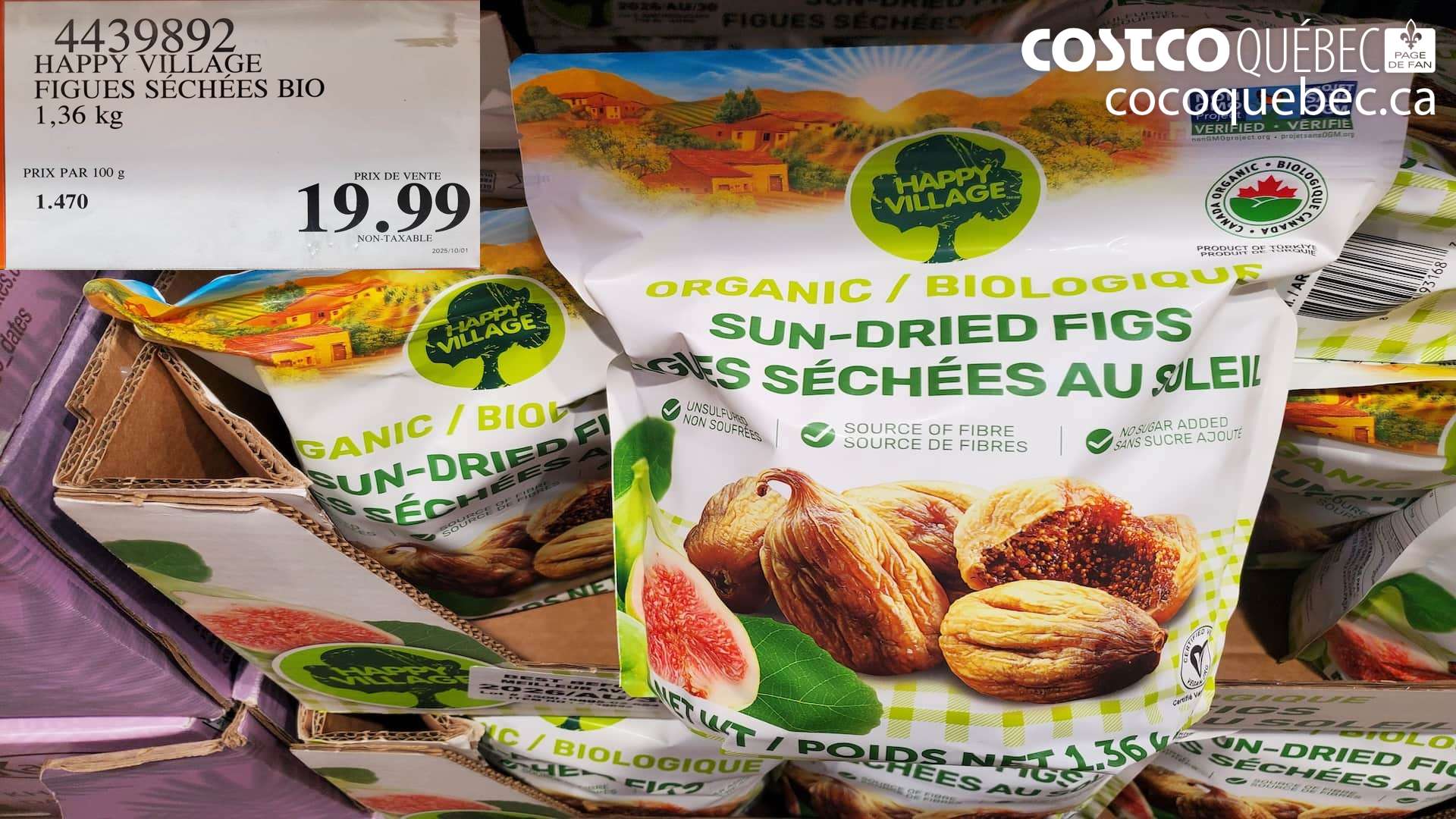 4439892 HAPPY VILLAGE FIGUES SECHEES BIO  $19.99