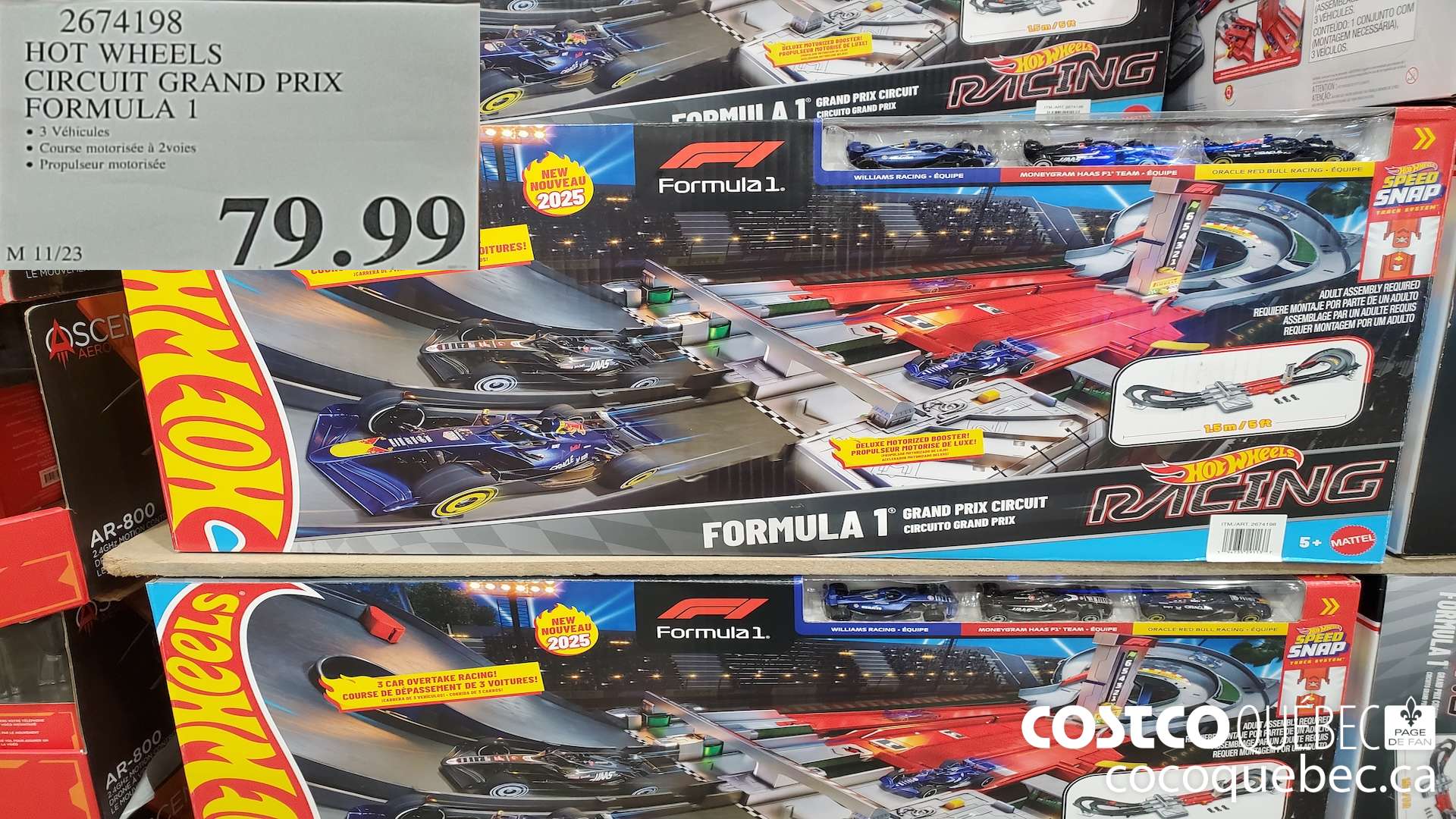 2674198 HOT WHEELS CIRCUIT GRAND PRIX FORMULA 1 $79.99